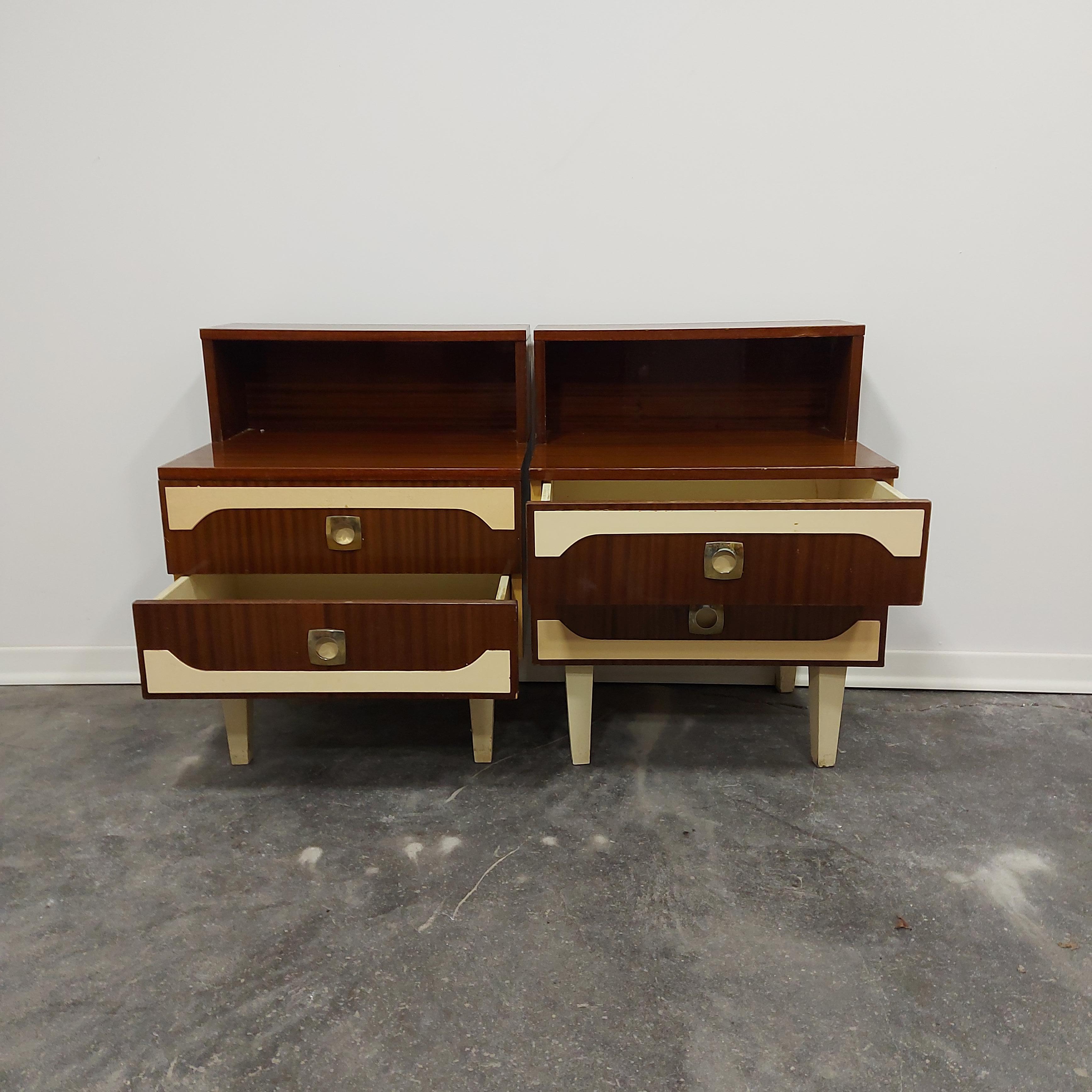 Nightstand/Bedside Table 1970s Pair For Sale 4