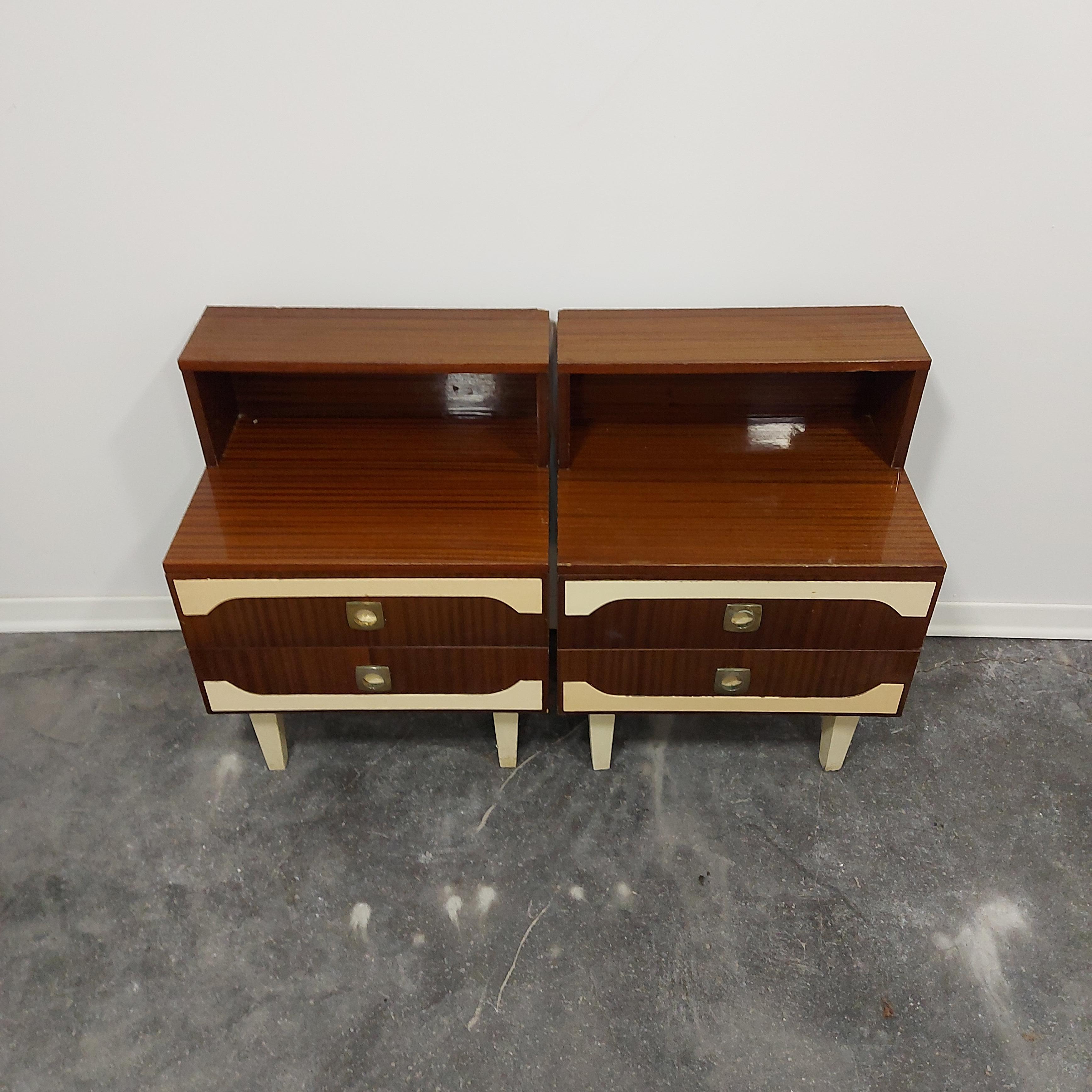 Nightstand/Bedside Table 1970s Pair For Sale 8