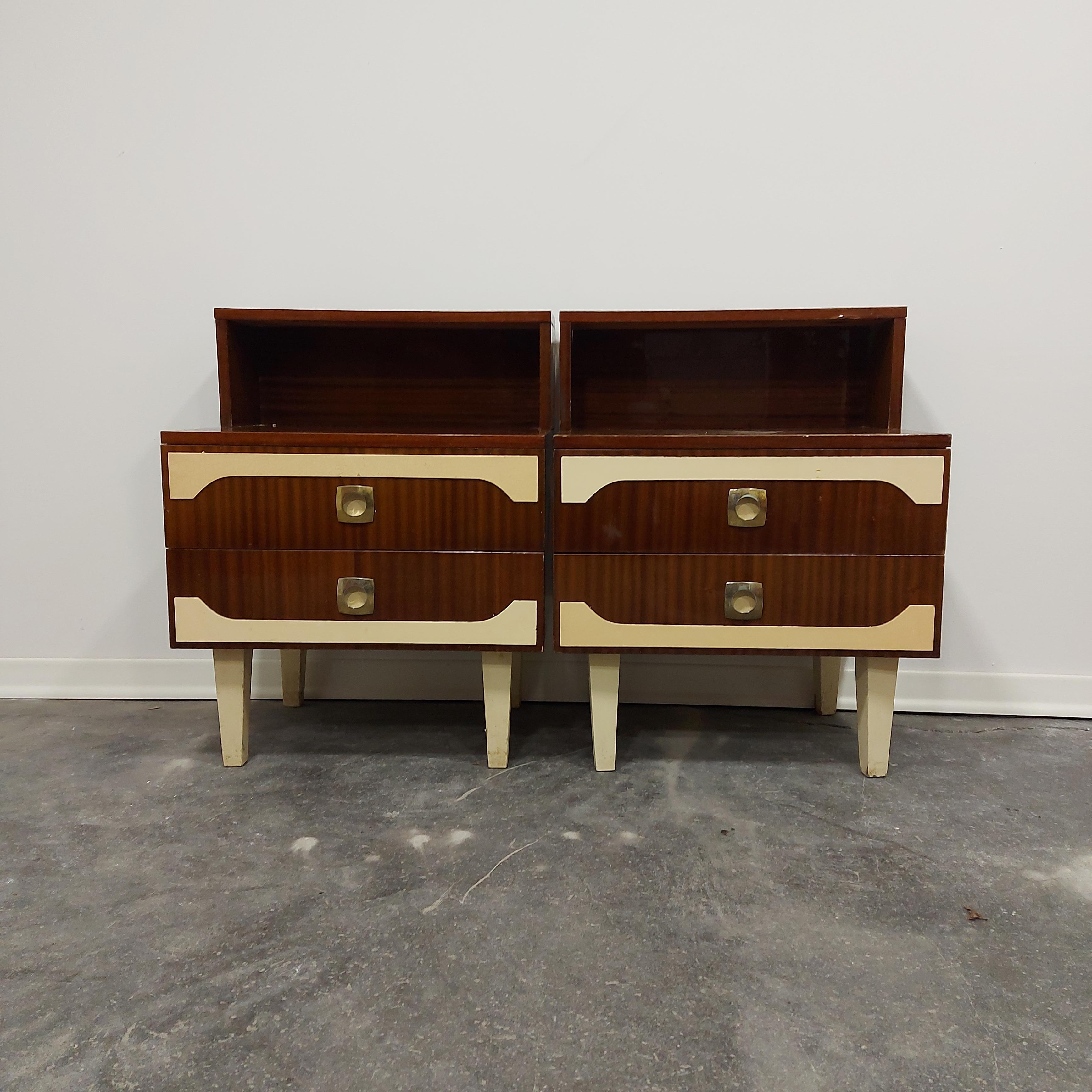 Nightstand/Bedside Table 1970s Pair For Sale 9