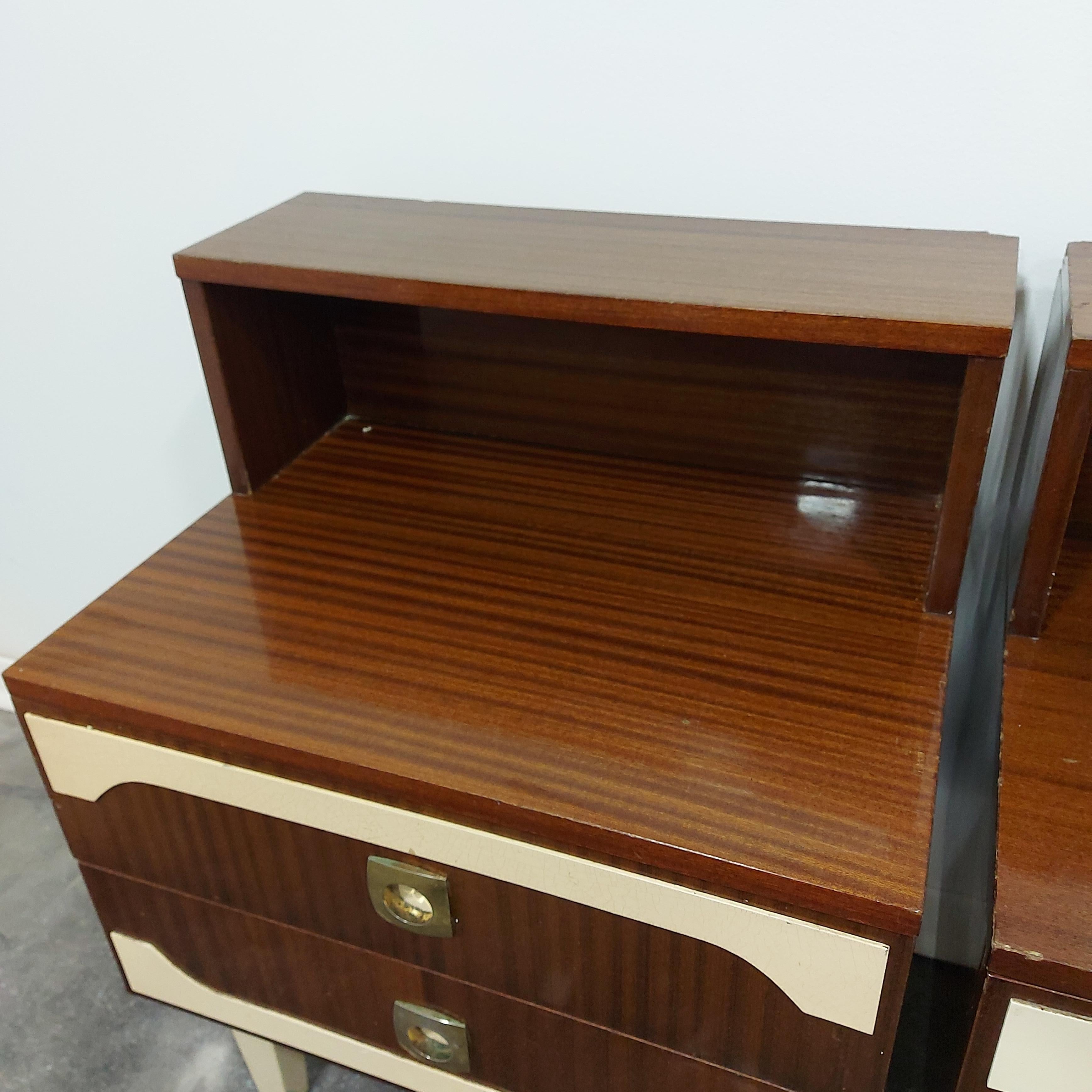 Nightstand/Bedside Table 1970s Pair For Sale 1