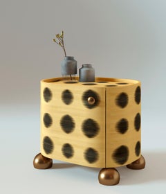 Plywood cozy nightstand, Bugs Collection