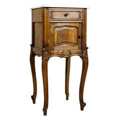 Nightstand from the Interwar Period with Marble