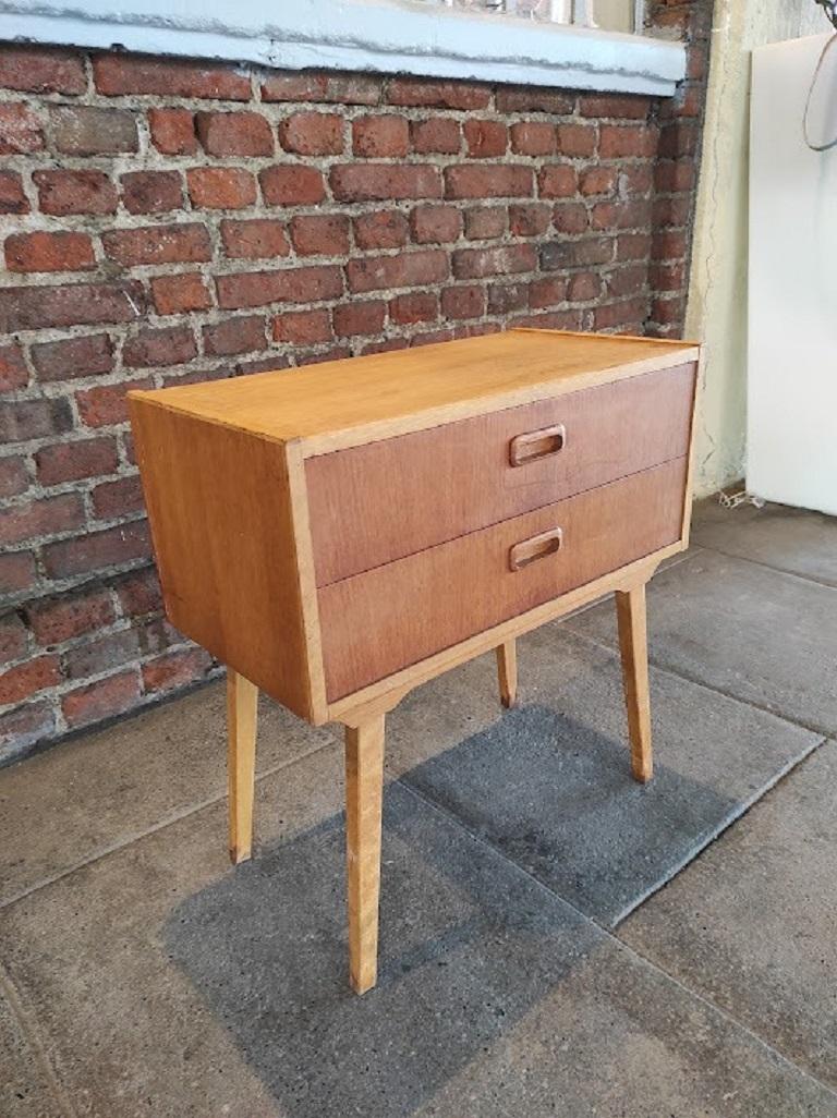 Danish Nightstand in Oak Wood, Denmark, 1960