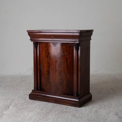Nightstand Side Table Swedish Mahogany 19th Century Neoclassical Sweden