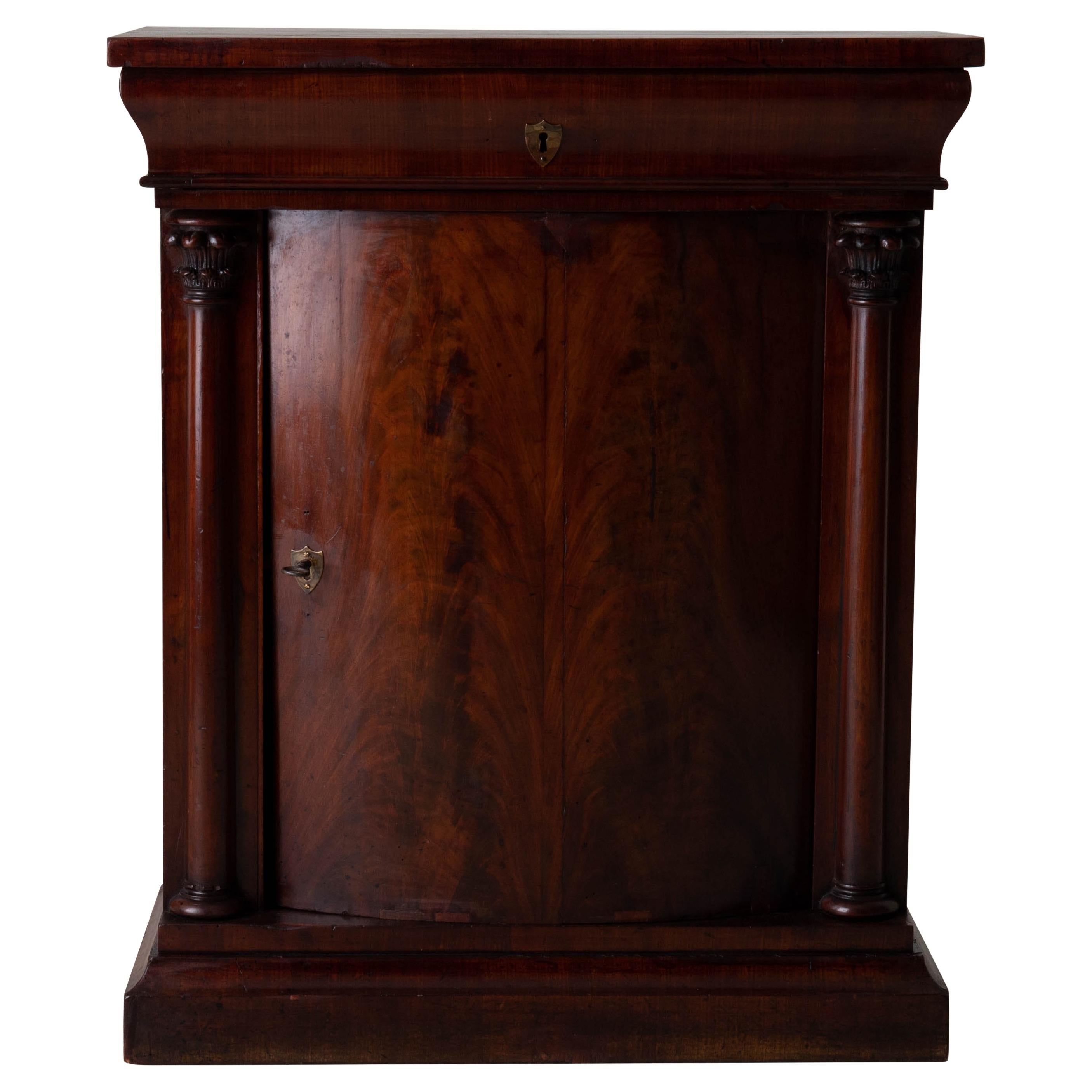 Nightstand Side Table Swedish Mahogany 19th Century Neoclassical Sweden
