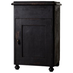 Nightstand Swedish Black 19th Century Sweden