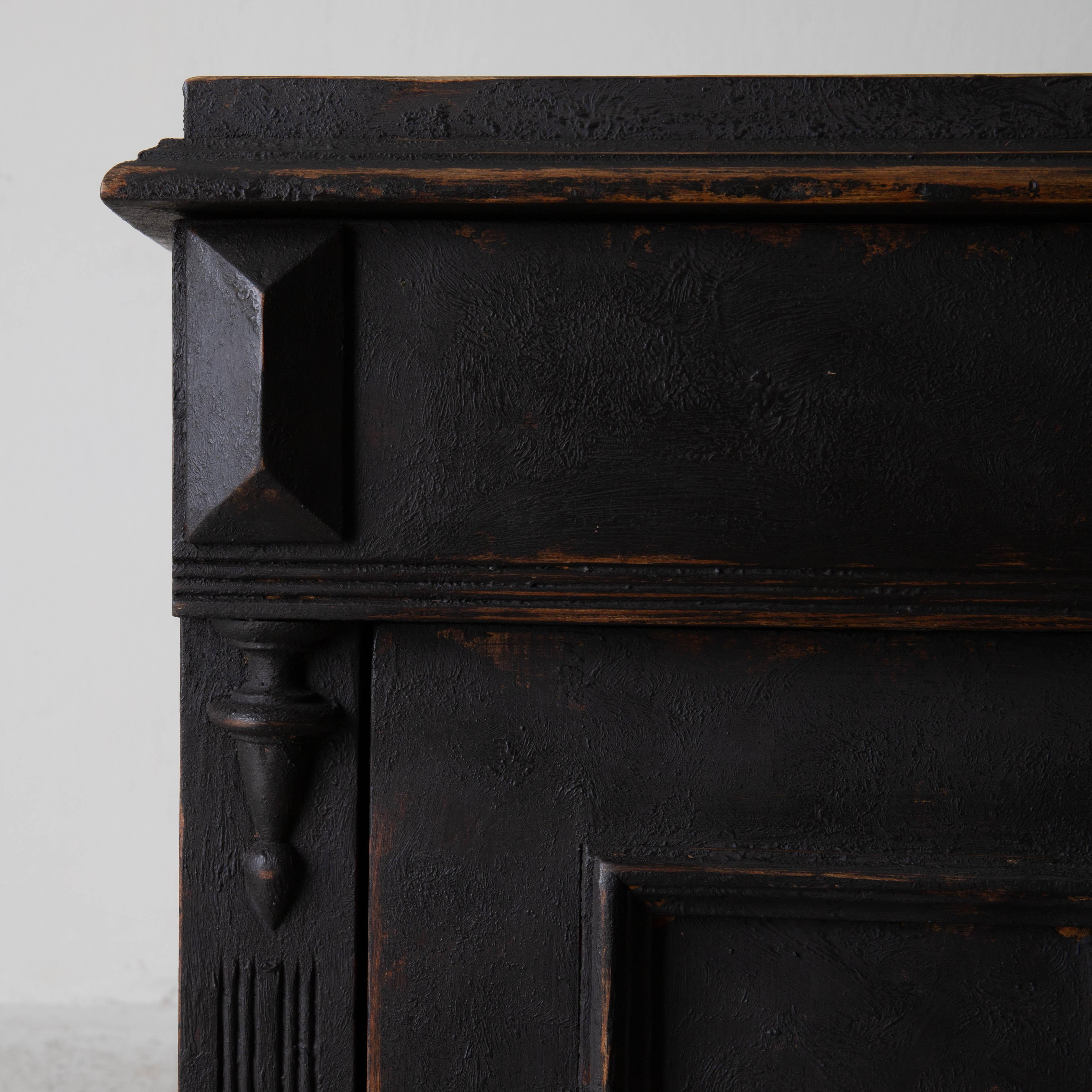 Nightstand Swedish Black, Late 19th Century, Sweden In Good Condition In New York, NY