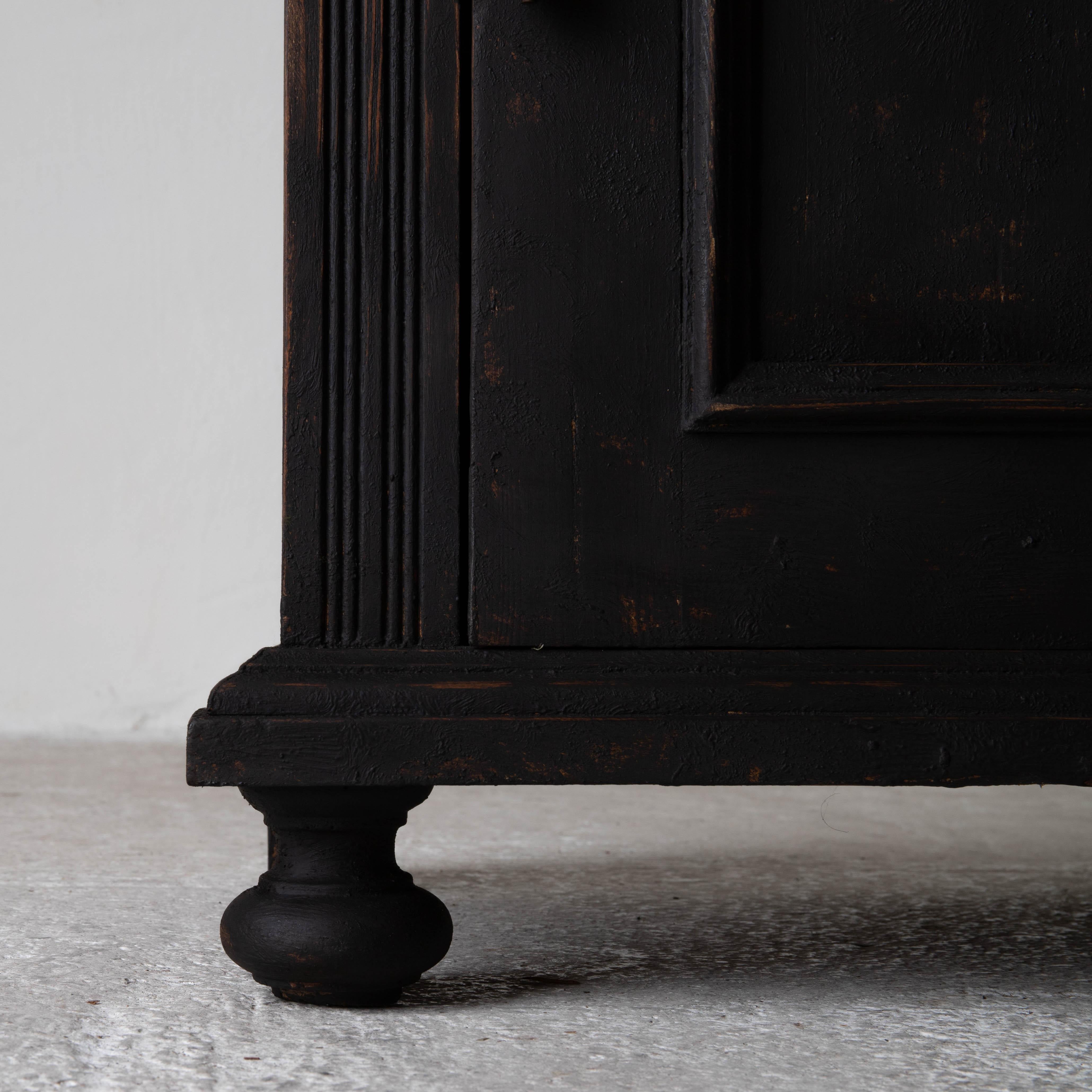 Nightstand Swedish Black, Late 19th Century, Sweden 3