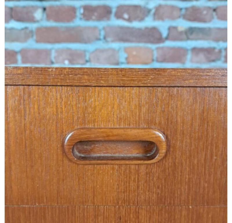 Nightstand with Drawer in Teak Wood, Denmark, 1960 In Good Condition For Sale In Torino, IT