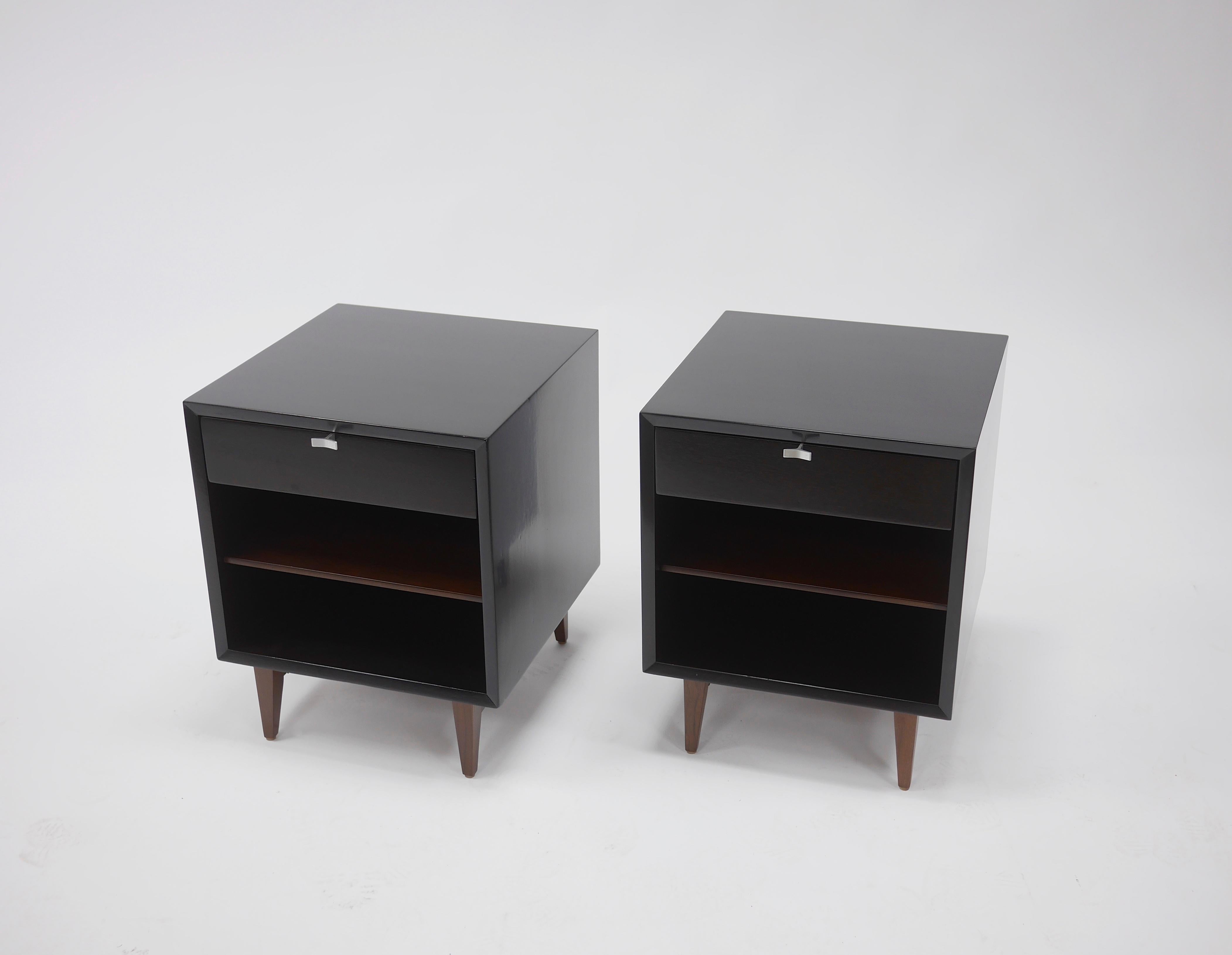 Nightstands by George Nelson for Herman Miller. Having unusual 