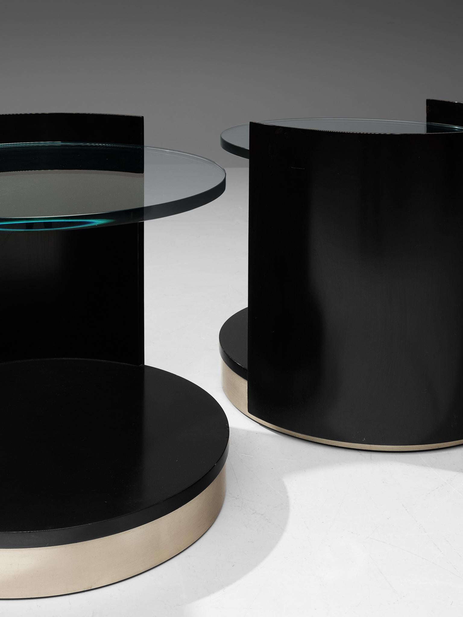 Metal Nightstands by Gianni Moscatelli for Formanova