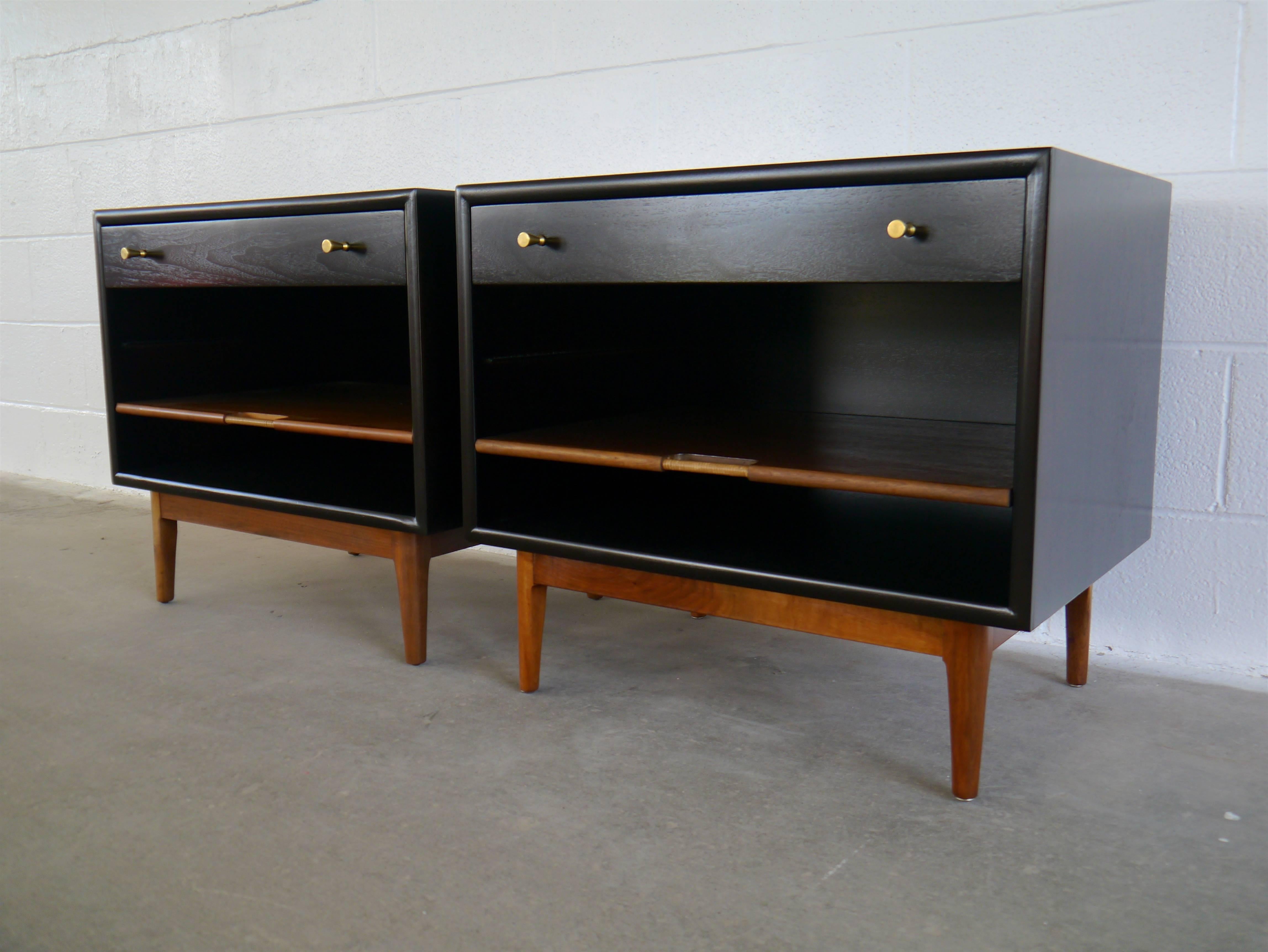 Mid-Century Modern Nightstands by Kipp Stewart For Sale