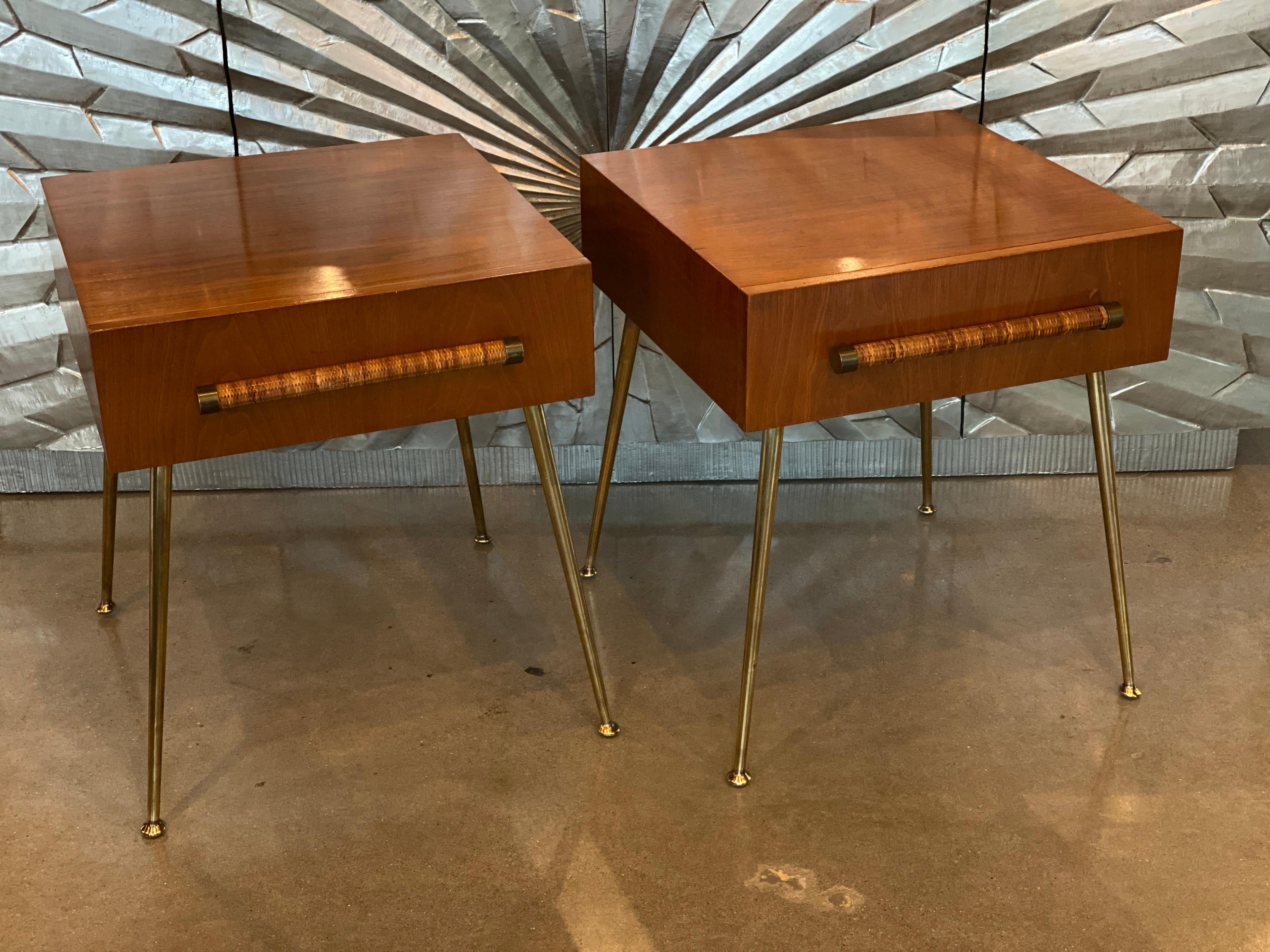 Mid-Century Modern Nightstands or Side Tables by T. H. Robsjohn-Gibbings, 1950s