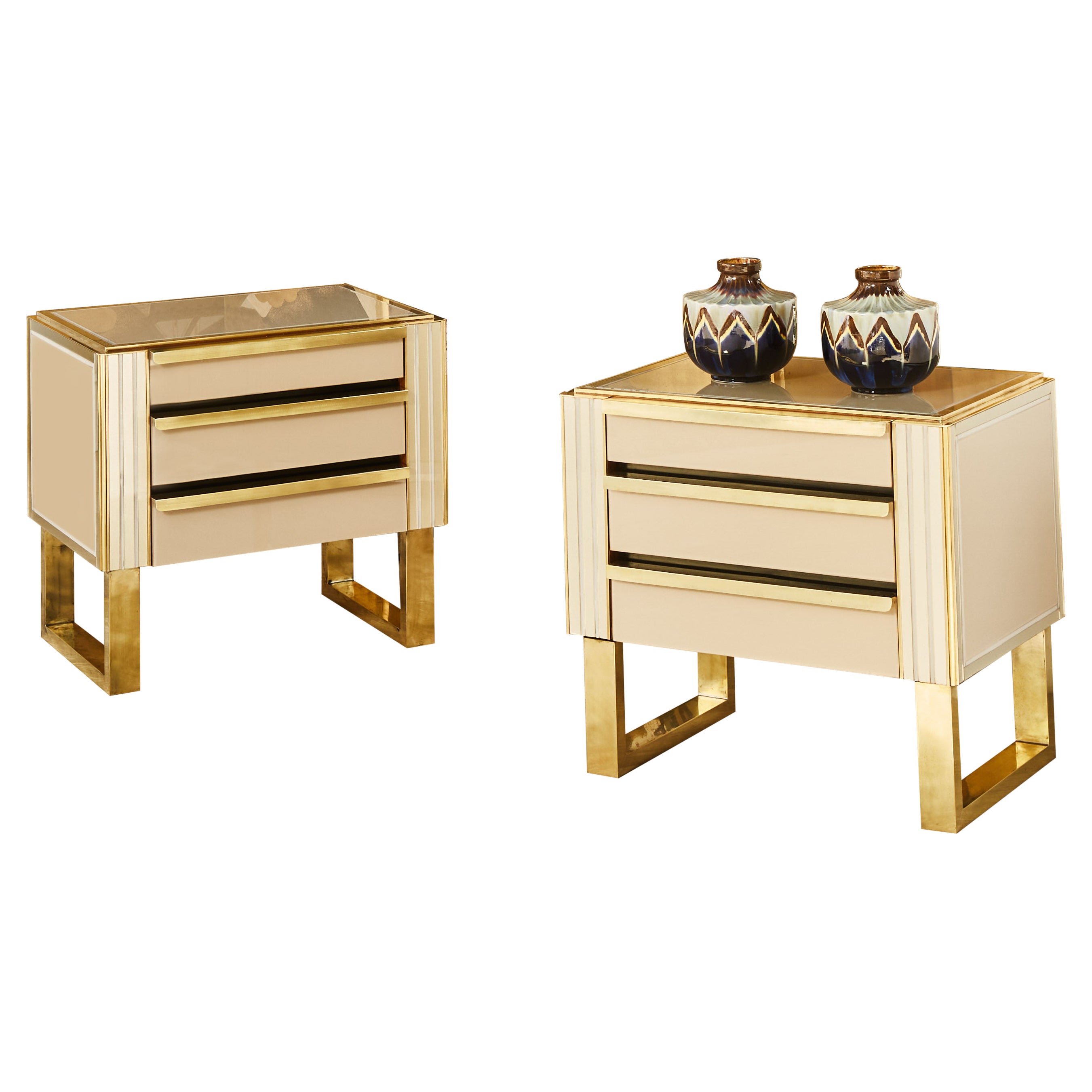 Comodini con specchio di Studio A Glustin