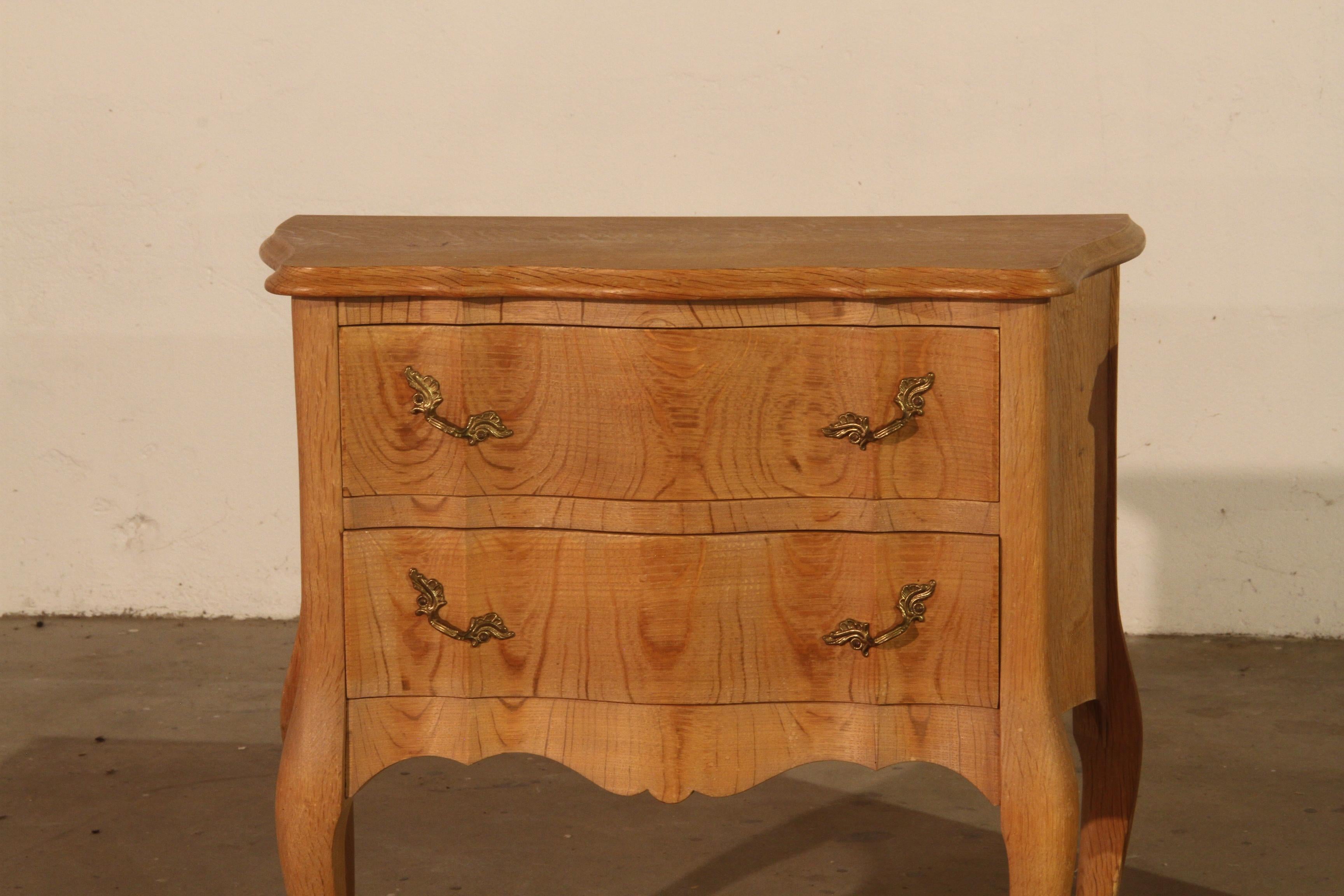 Mid-Century Modern Nightstands in Oak French / Danish Henning Henry Kjærnulf style, 1960s