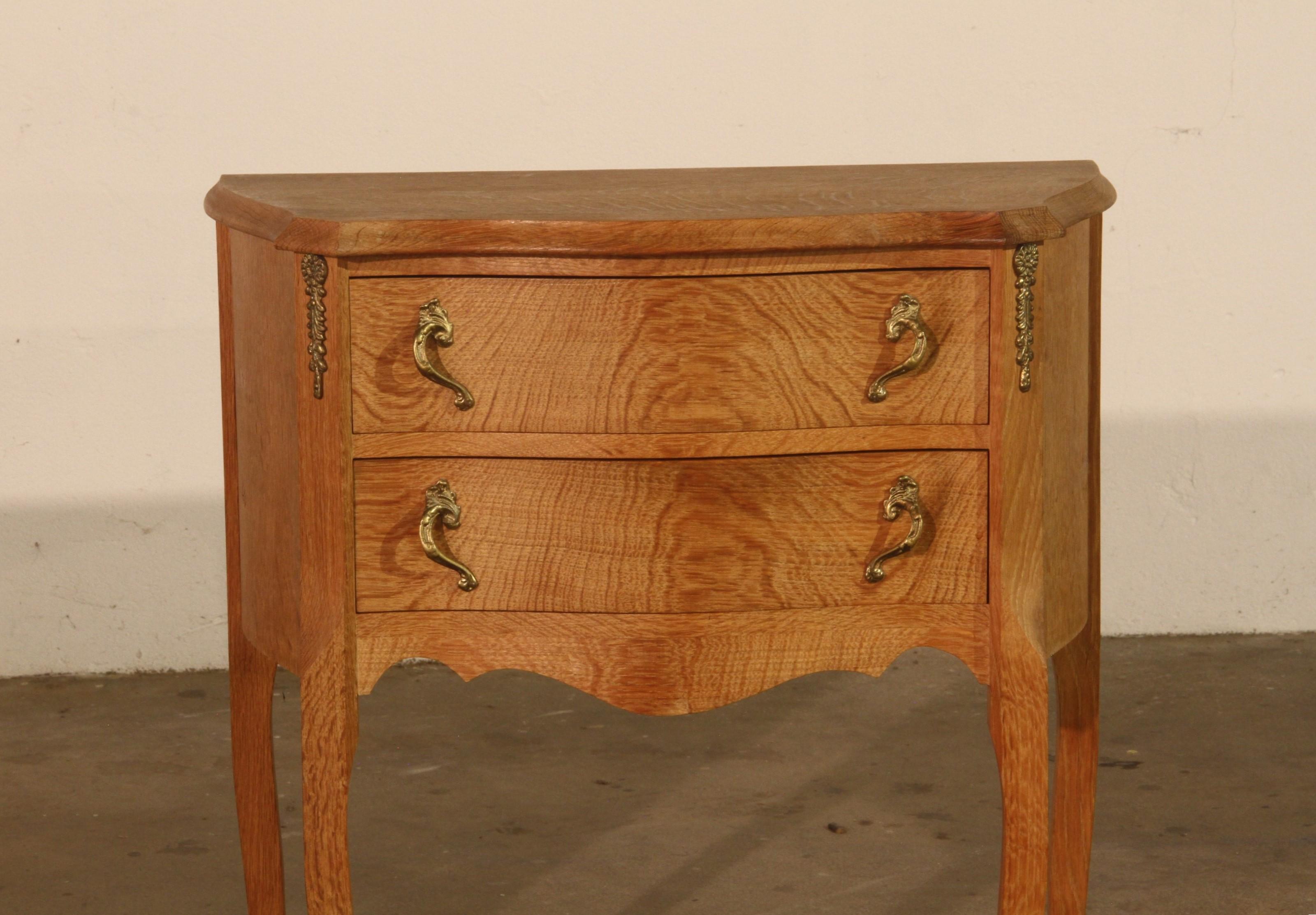 Nightstands in Oak French design/ Danish Henning Henry Kjærnulf style, 1960s 5