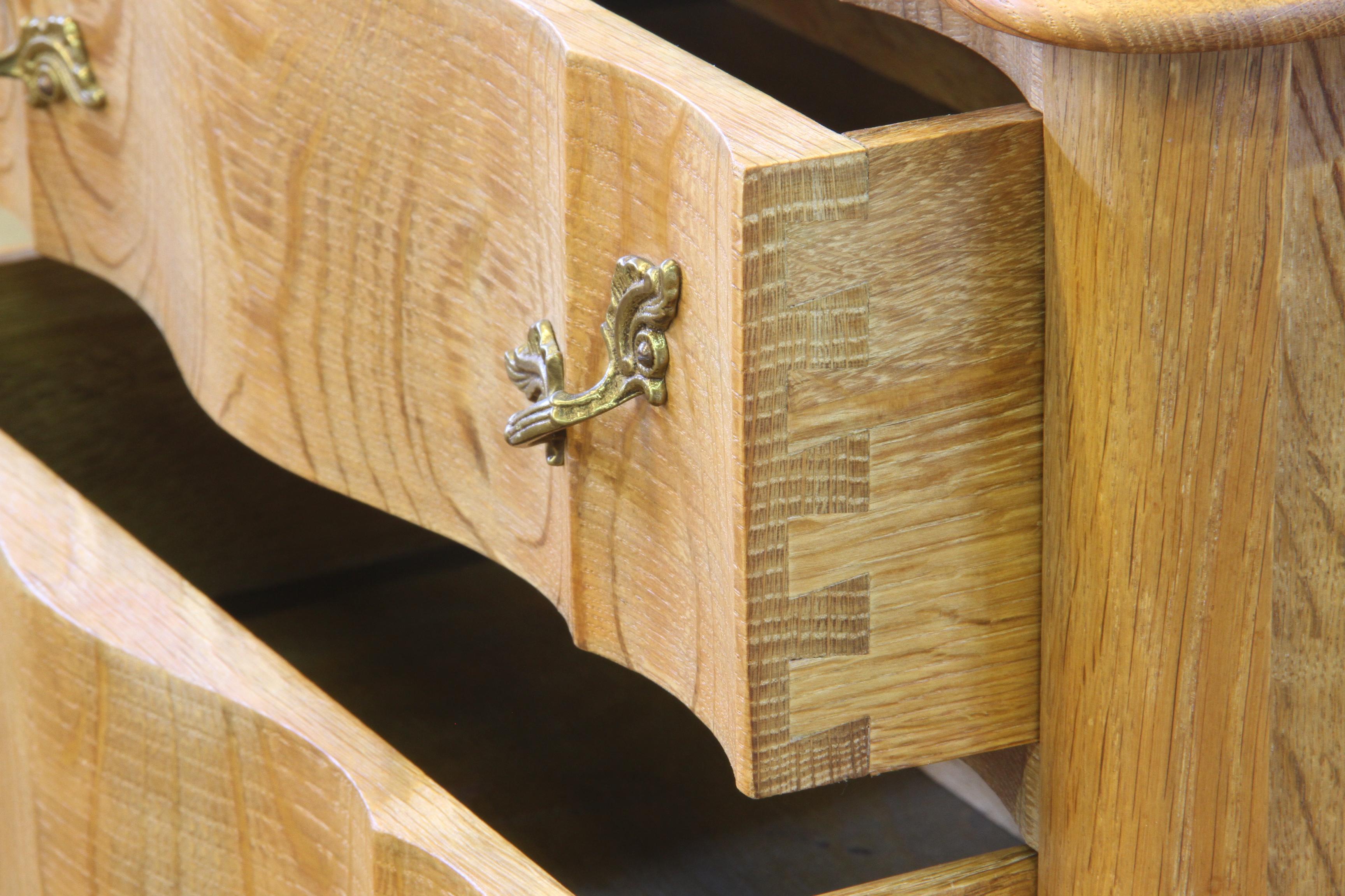 Nightstands in Oak French design/ Danish Henning Henry Kjærnulf style, 1960s 4