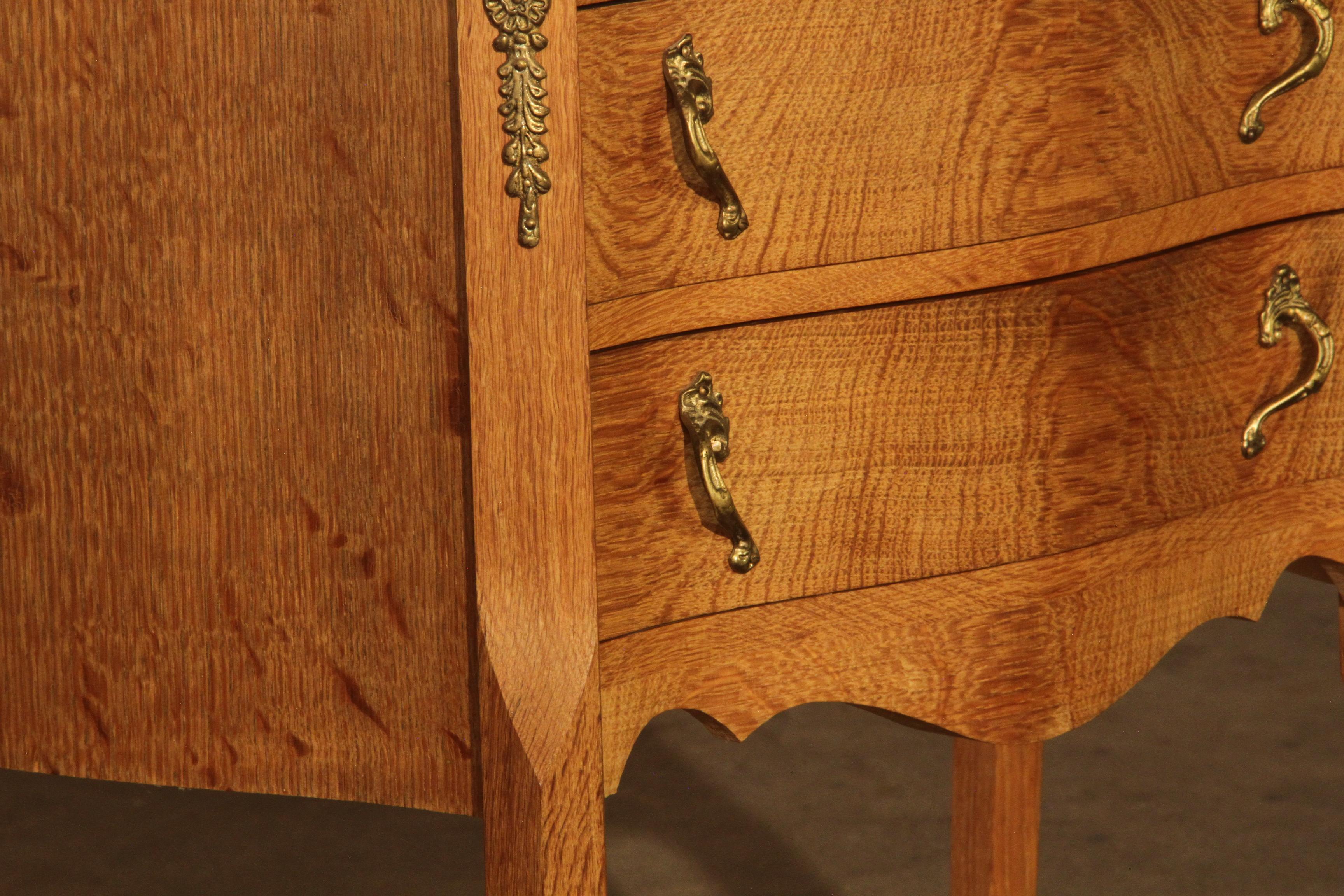 Nightstands in Oak French design/ Danish Henning Henry Kjærnulf style, 1960s 7