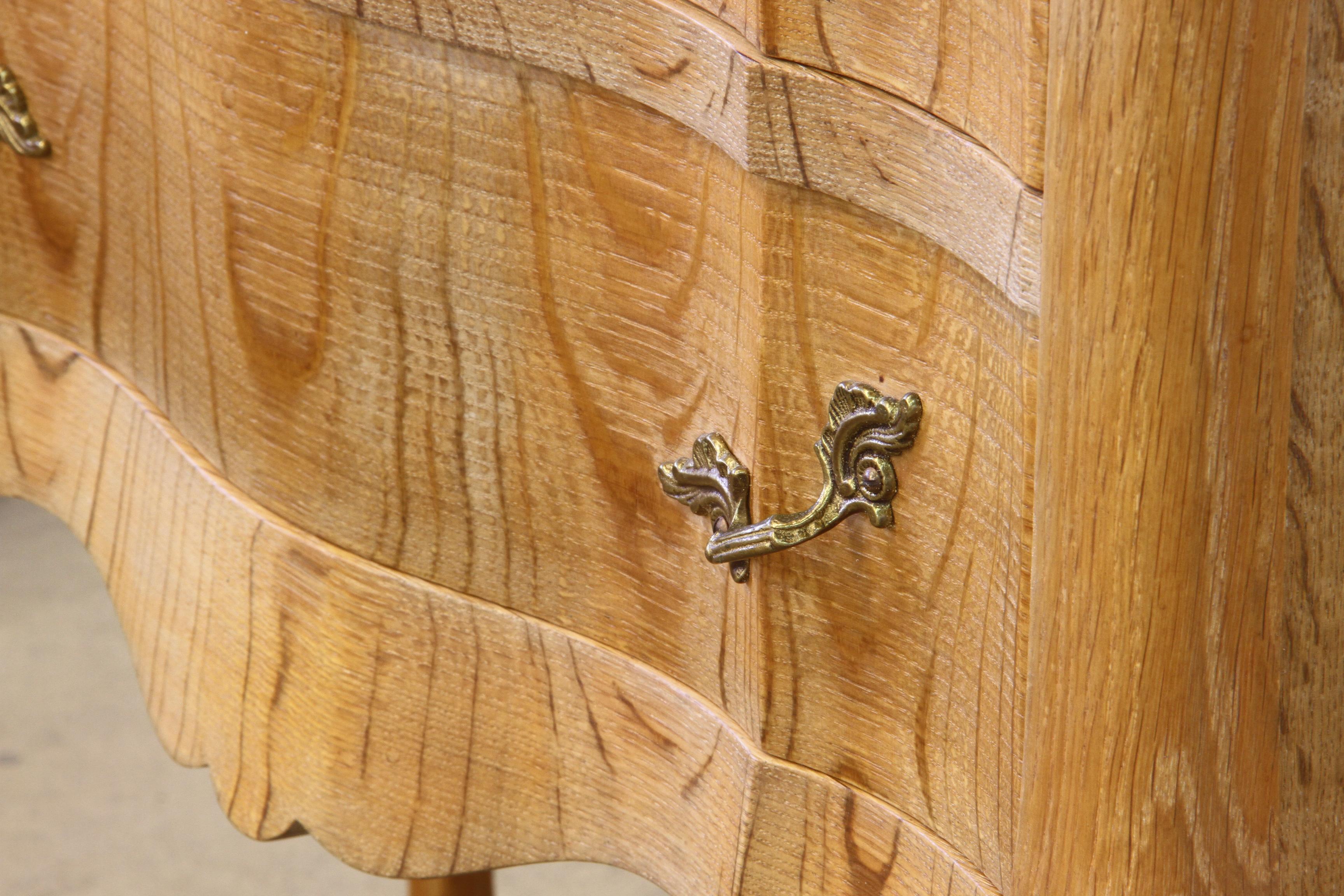 Nightstands in Oak French design/ Danish Henning Henry Kjærnulf style, 1960s 2