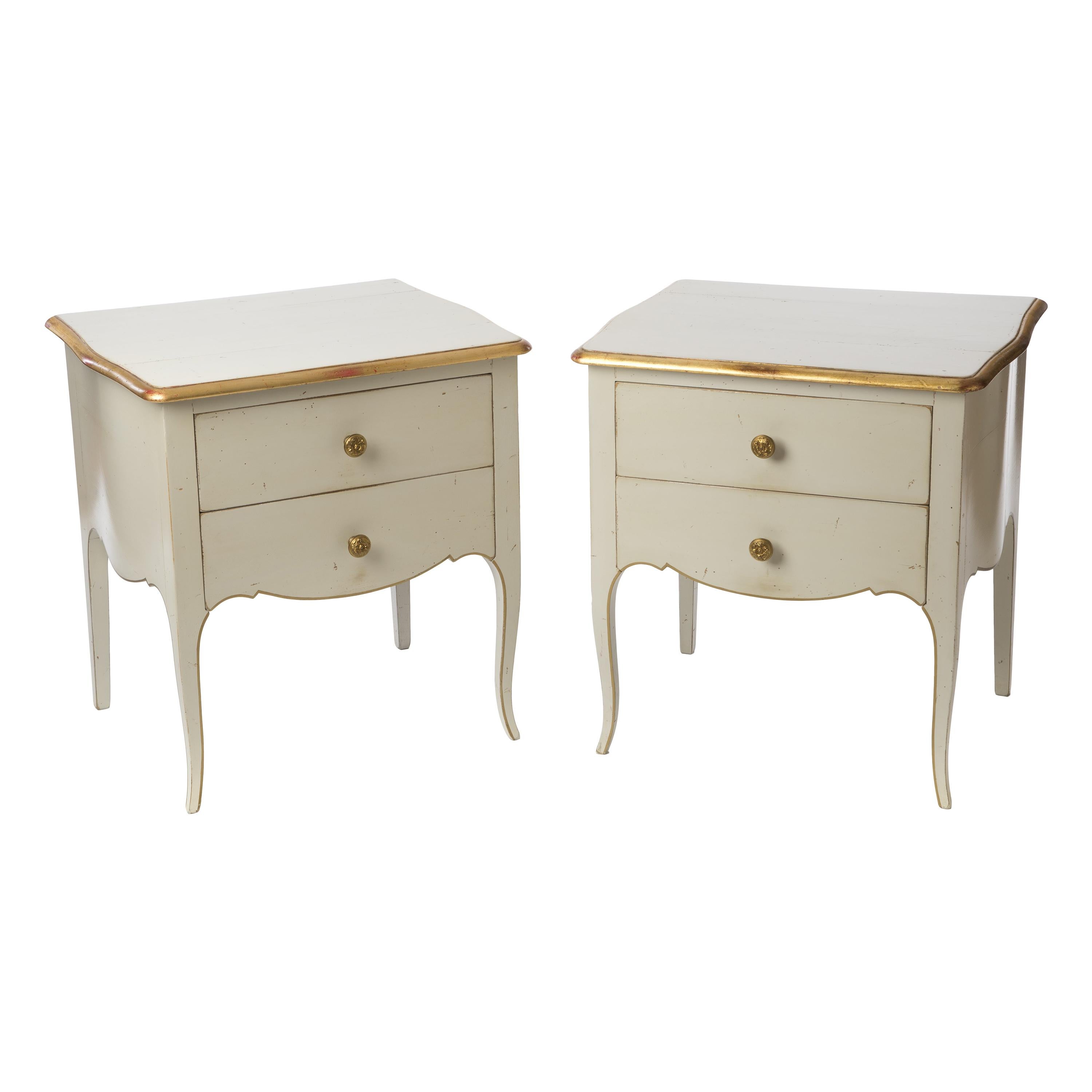 Nightstands in the Style of Louis XV For Sale