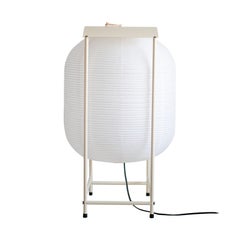 Nigiri Square Floor Lamp in Milk Colored Iron & Industrial Rice Paper by KIMU