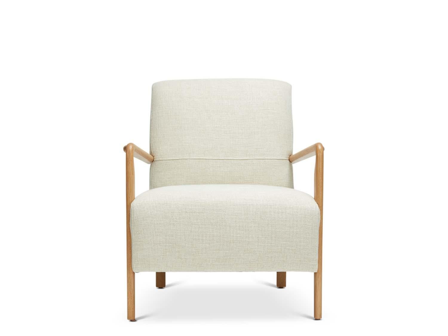 The Niguel lounge chair is a French inspired design with a sculptural solid wood frame and an upholstered seat. 

 The Lawson-Fenning Collection is designed and handmade in Los Angeles, California. Reach out to discover what options are currently in