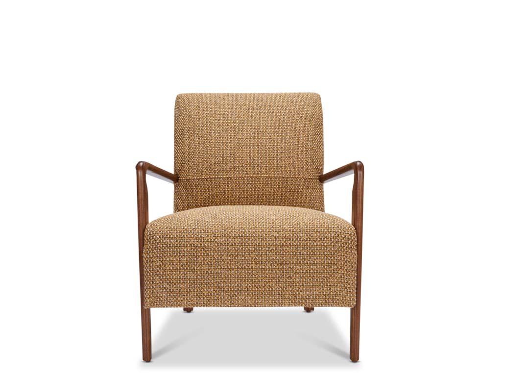 Der Niguel Lounge Chair ist ein französisch inspiriertes Design mit einem skulpturalen Massivholzrahmen und einer gepolsterten Sitzfläche. 

 Die Lawson-Fenning Collection'S wird in Los Angeles, Kalifornien, entworfen und handgefertigt. Wenden Sie