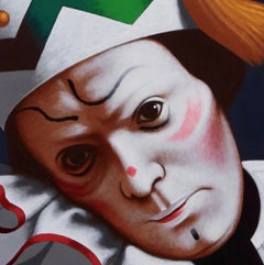 Nijinsky as Petrushka, Life-Size Painting by Lynn Curlee