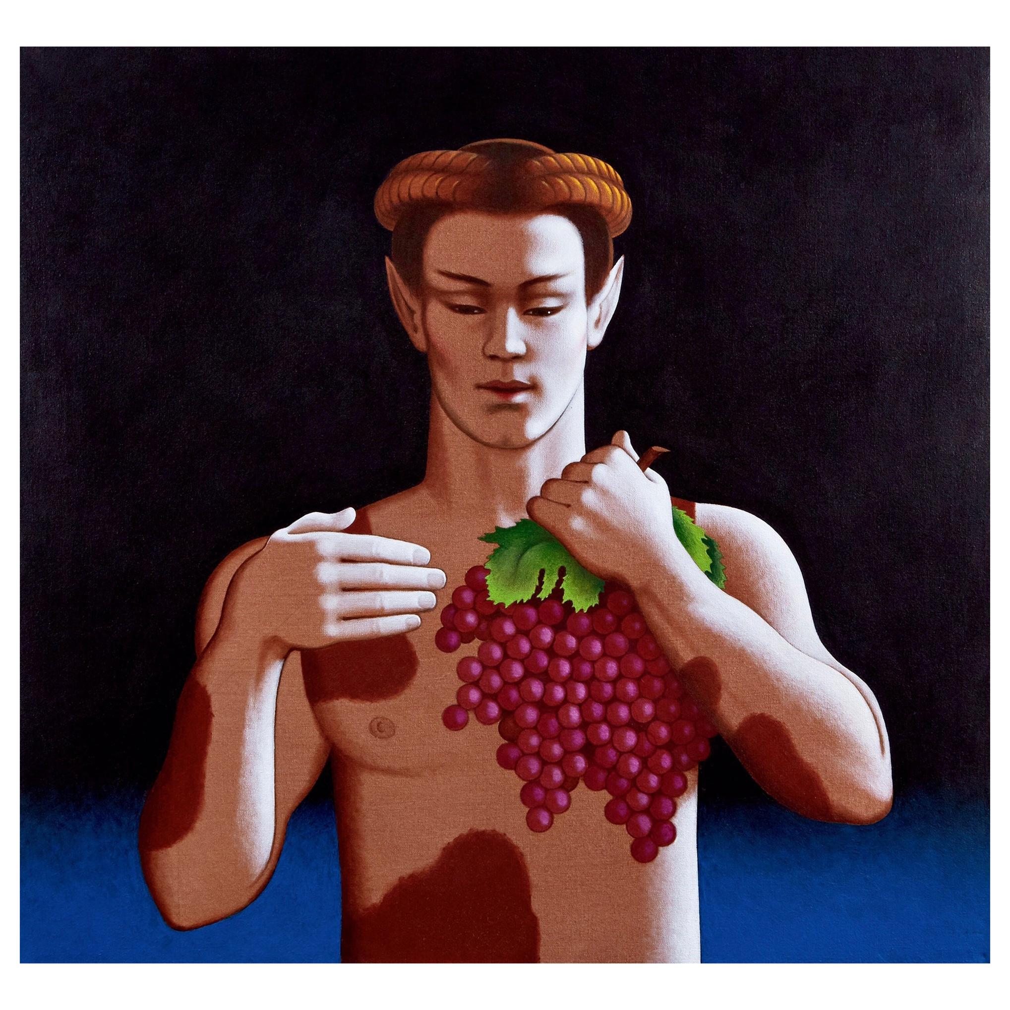 Nijinsky como el Fauno, pintura a tamaño natural de Lynn Curlee