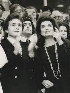 Jackie Kennedy with family, Black and White Photography,  ca. 1970s
