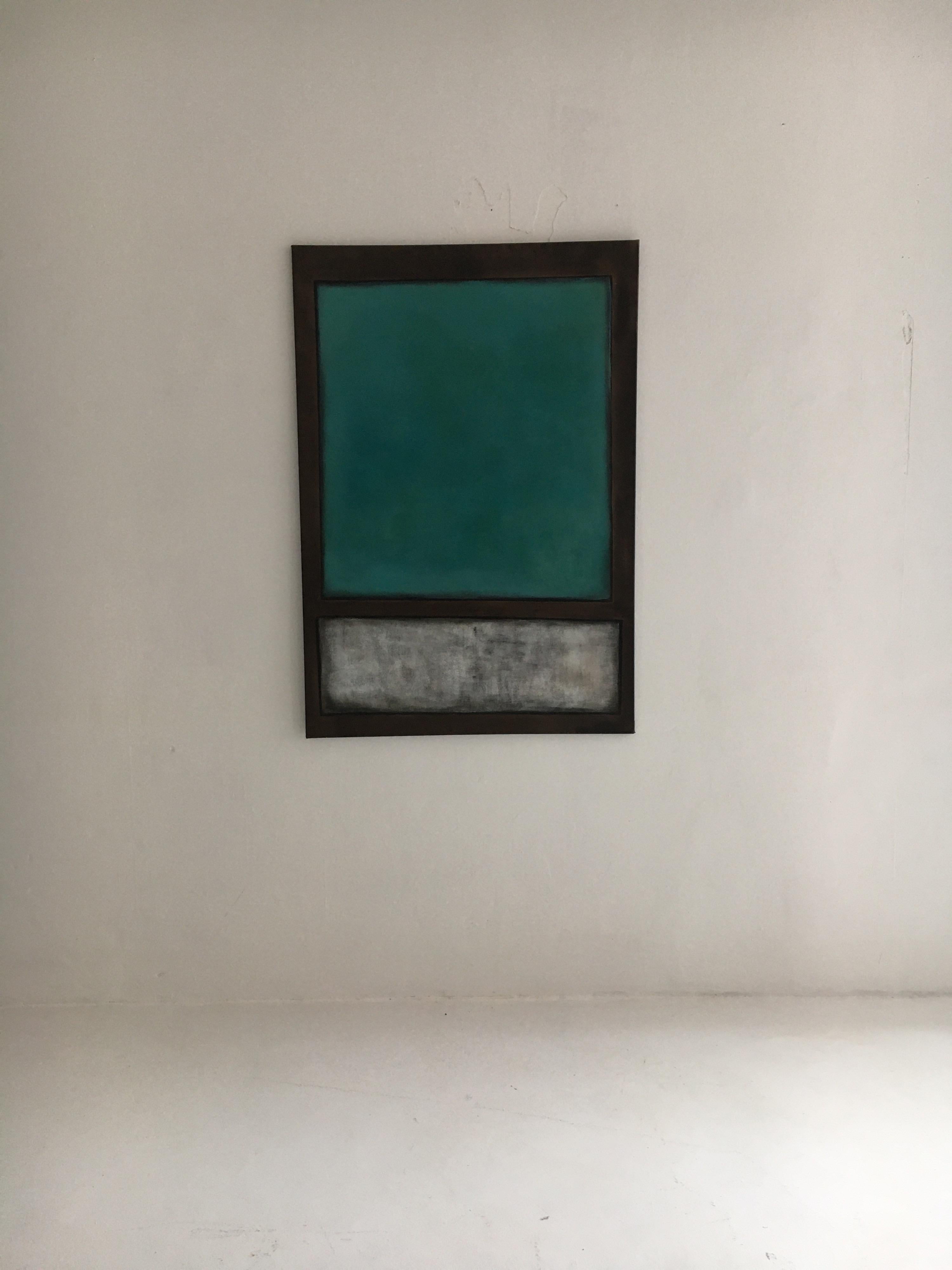 Nika Hofmann large scale modern abstract Minimalist paining, Austria, 21st century.