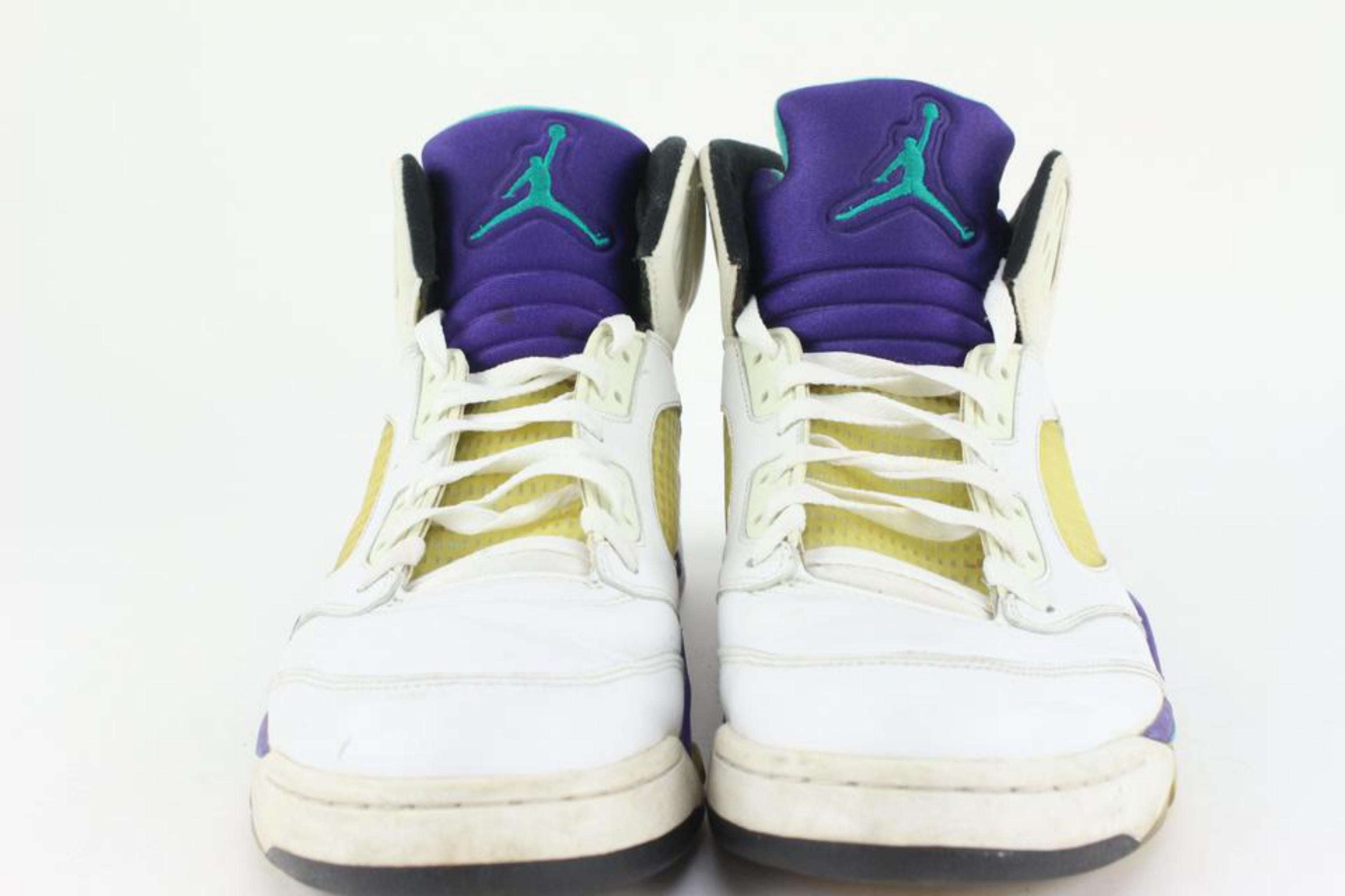 Nike 2006 Men's 13 US Grape White Air Jordan 5 V Sneaker 314259-131 1