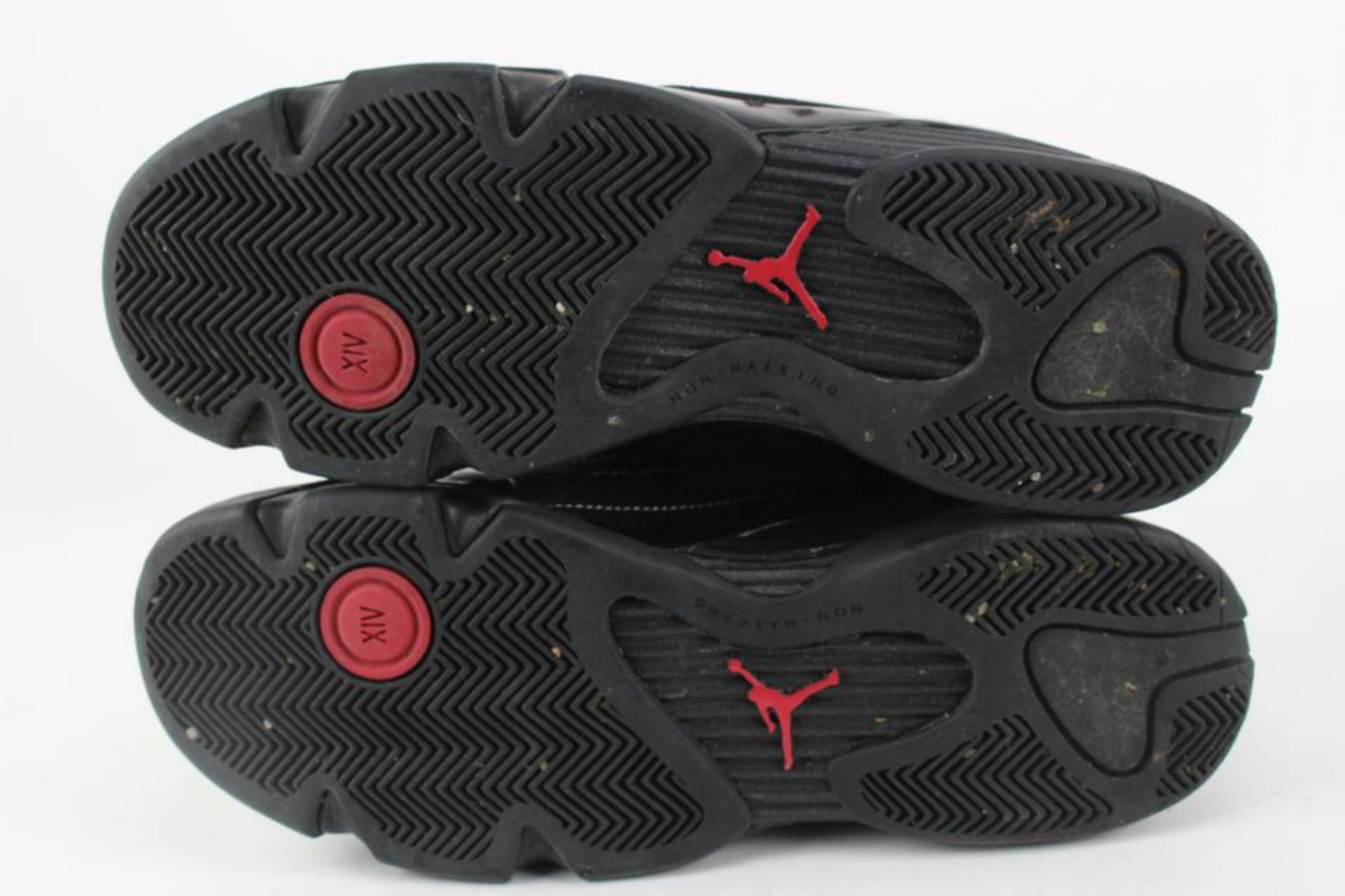 Nike 2007 Youth 7Y US Black Retro Countdown Air Jordan XIV 14 312091-061 In Good Condition In Dix hills, NY