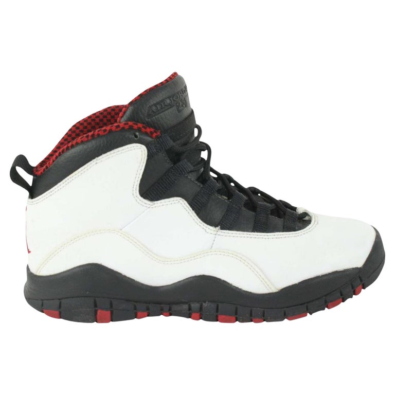 Nike 2011 Youth 5 US White Black Red Chicago Air Jordan X 10 310806-100 For  Sale at 1stDibs