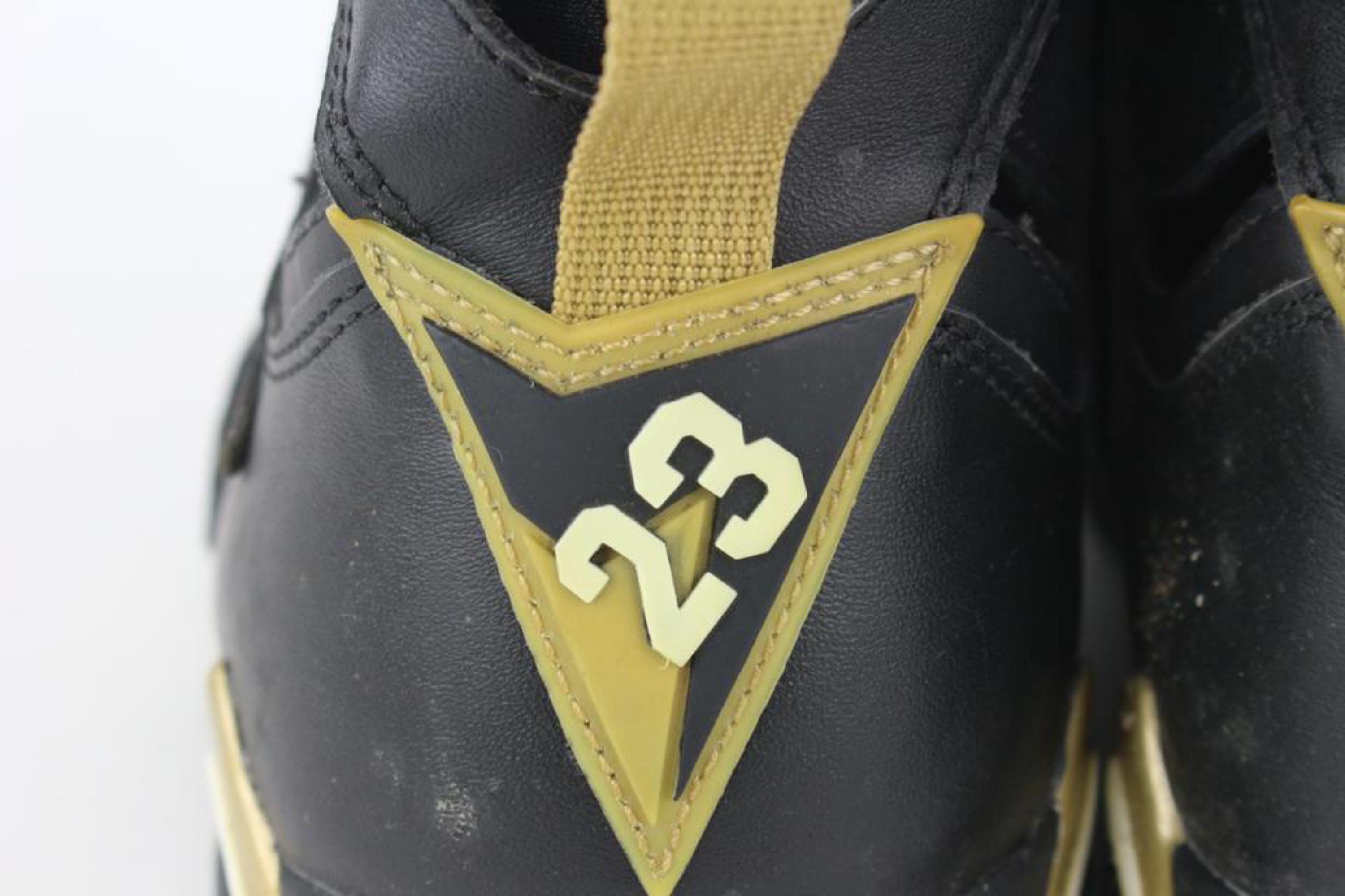 air jordan 7 black and gold