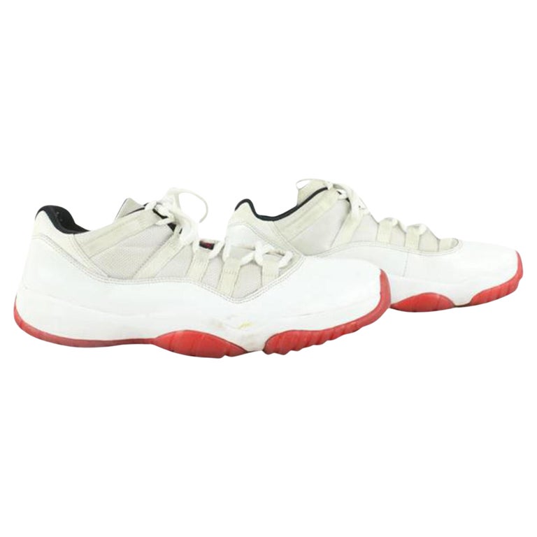 Nike 2012 Men's 9.5 US White x Cherry Bottom Air Jordan XI 11 528895-101  For Sale at 1stDibs | air jordan 11 cherry