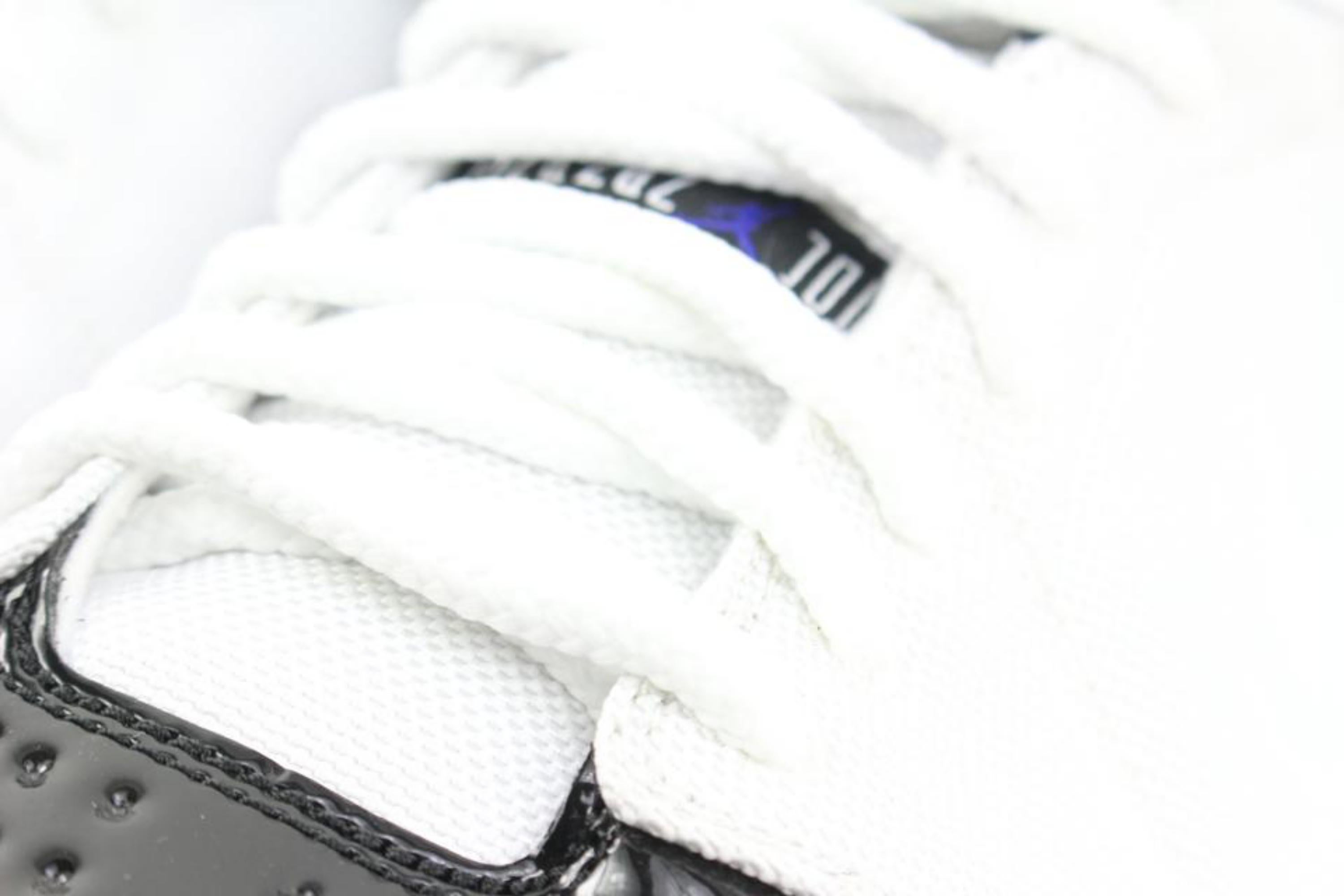 Nike 2013 Mens 12 Black White Concord Mid Air Jordan 1 Retro 95 616369-195 1