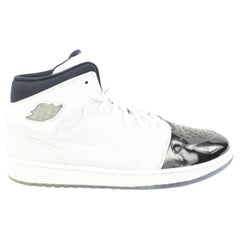 Nike 2013 Herren 12 Schwarz Weiß Concord Mid Air Jordan 1 Retro 95 616369-195