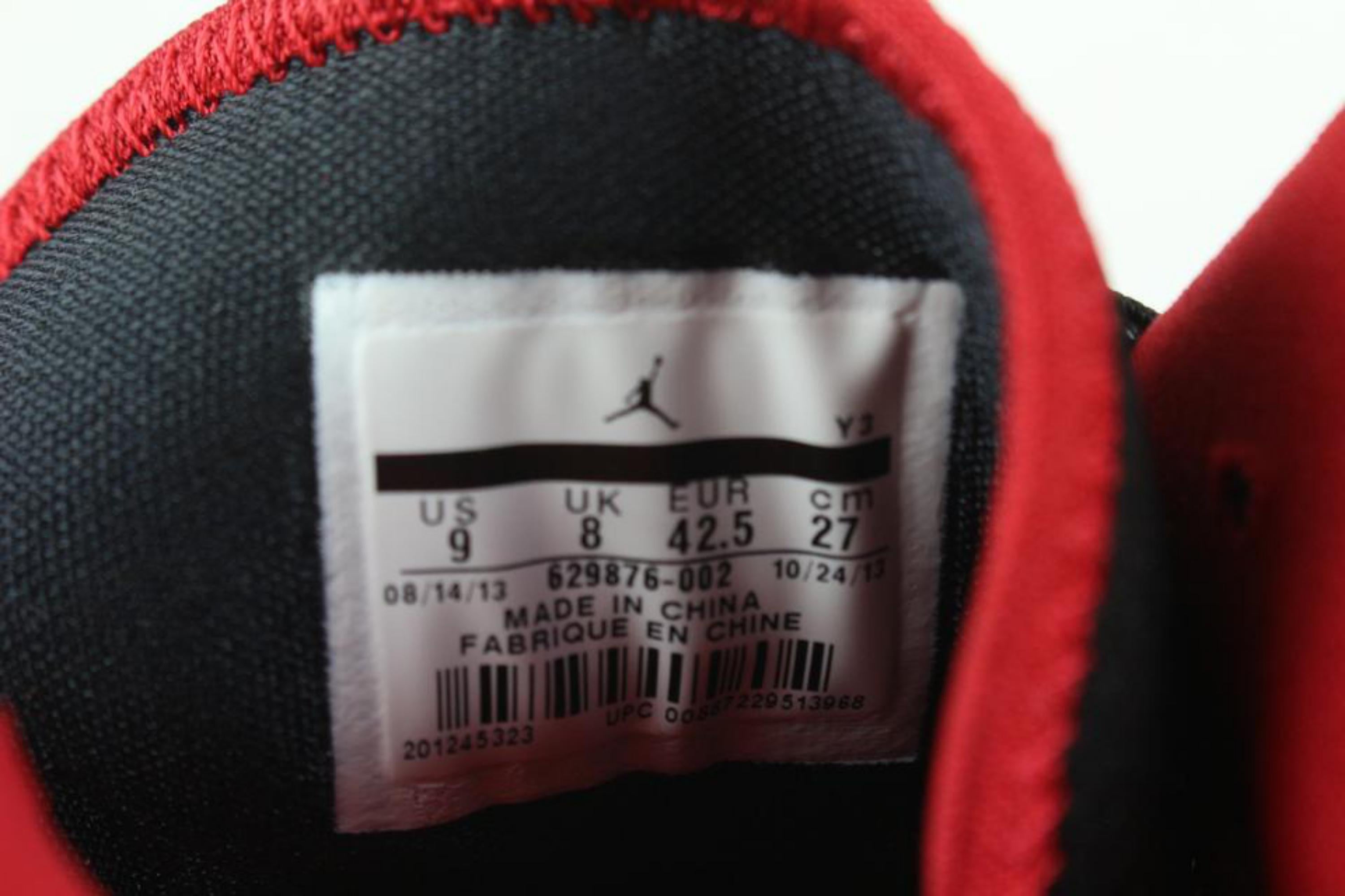 Nike 2013 Hombre 9 US Antracita Rojo Air Jordan Melo M10 629876-002 3