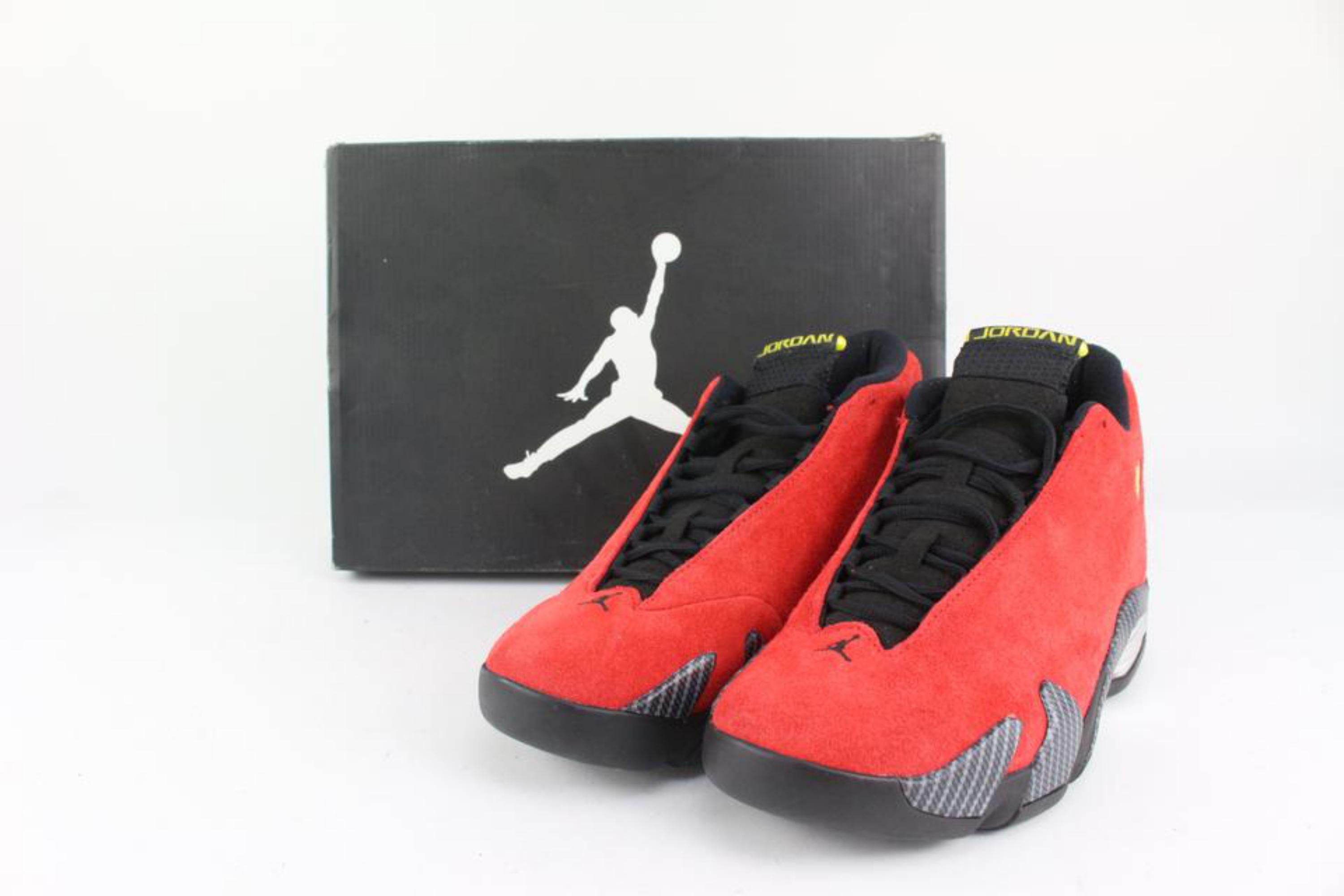 Nike 2014 Men's 8.5 US Red Retro 'Ferrari' Air Jordan 14 XIV 654459-670 For Sale 6