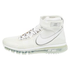 Nike Air Weiß Canvas Max 360 Hi Kim Jones Turnschuhe Größe 42,5 aus Segeltuch