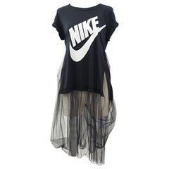 Nike black white tulle dress