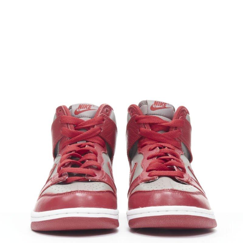 NIKE Dunk High UNLV soft grey university red high top dunk sneaker US8 EU38 Rojo en venta