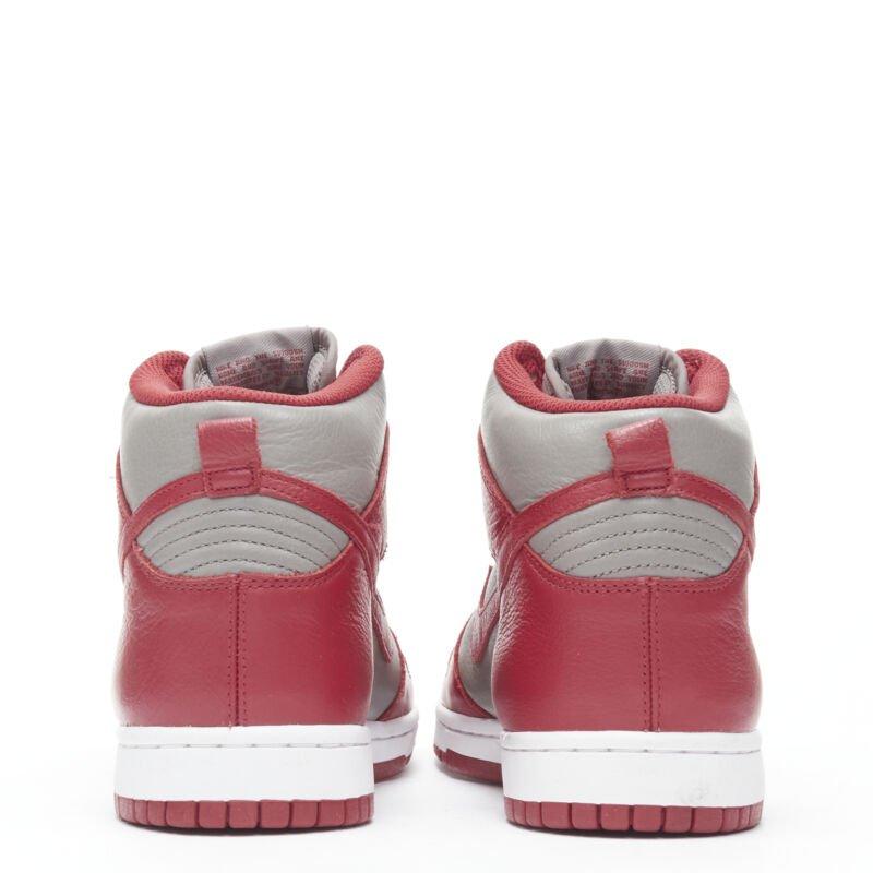 De las mujeres NIKE Dunk High UNLV soft grey university red high top dunk sneaker US8 EU38 en venta