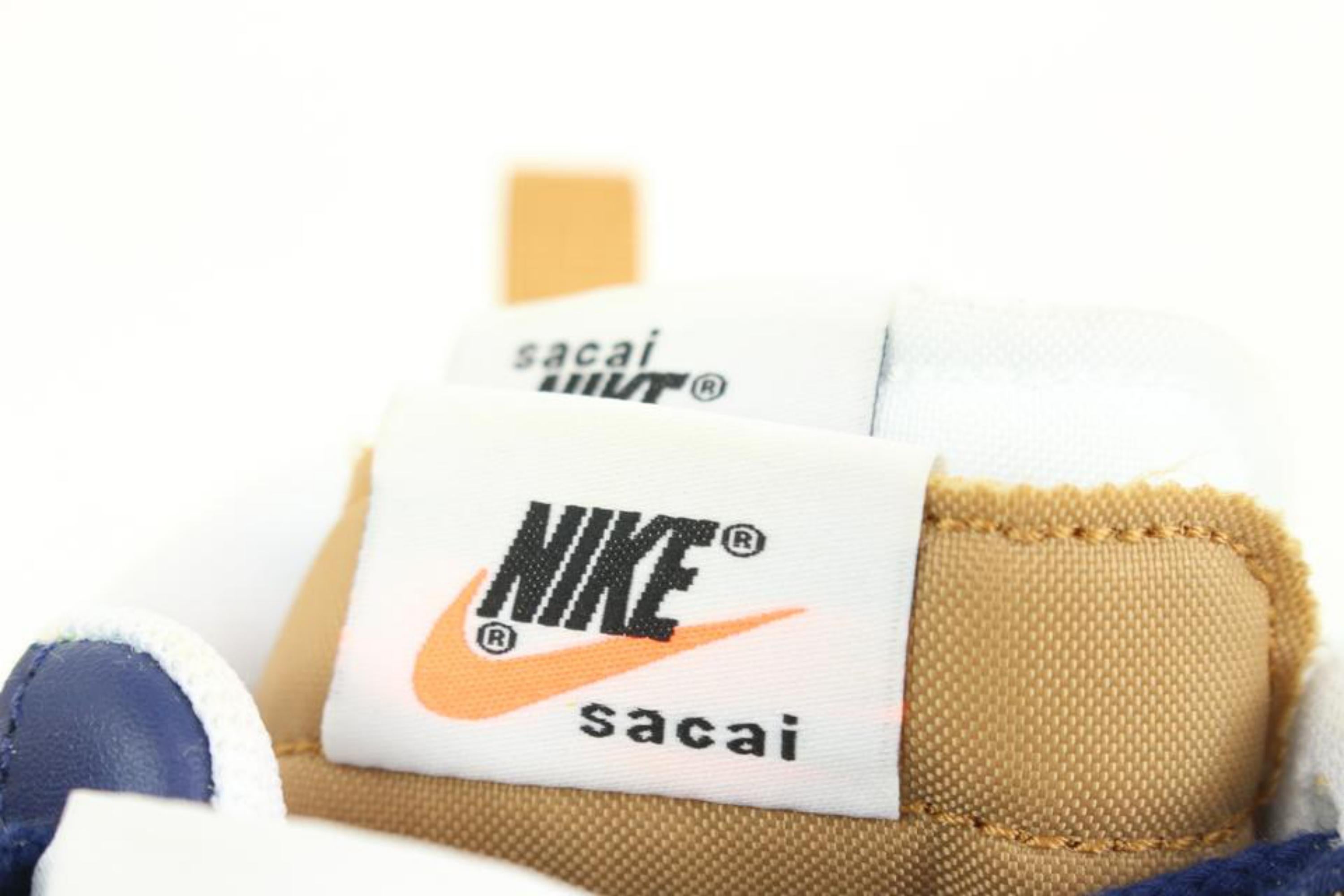 Yellow Nike Men Sz 9.5 Vaporwaffle Jean Paul Gaultier Sacai Sesame Blue DH9186-200 For Sale