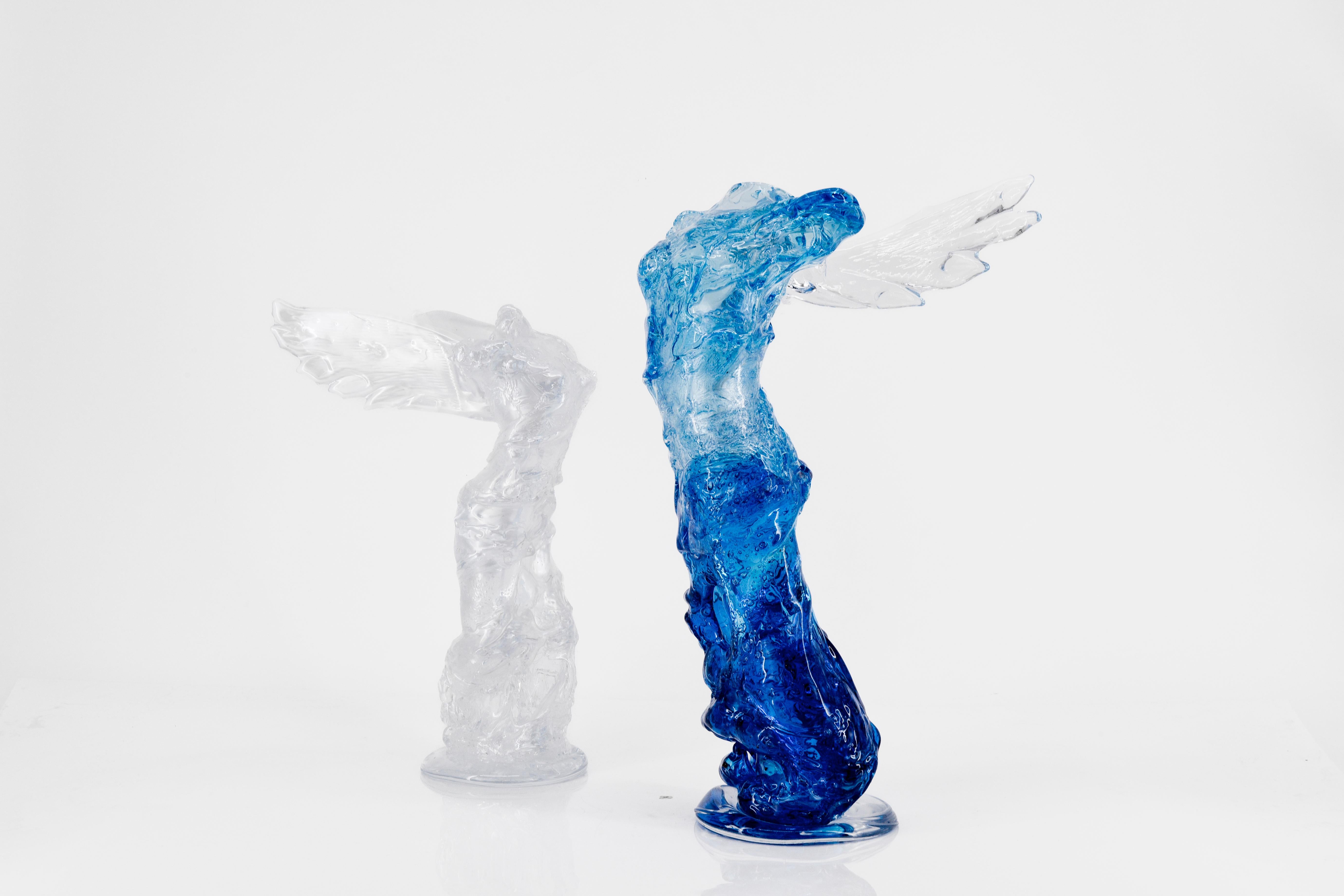 Italiano Scultura in vetro di Murano Nike in vendita