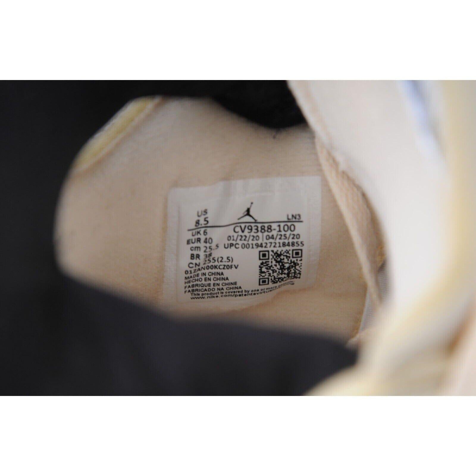 Nike Off White Women Air Jordan 4 Retro SP Sneakers US 8.5W Sail Virgil Abloh For Sale 8