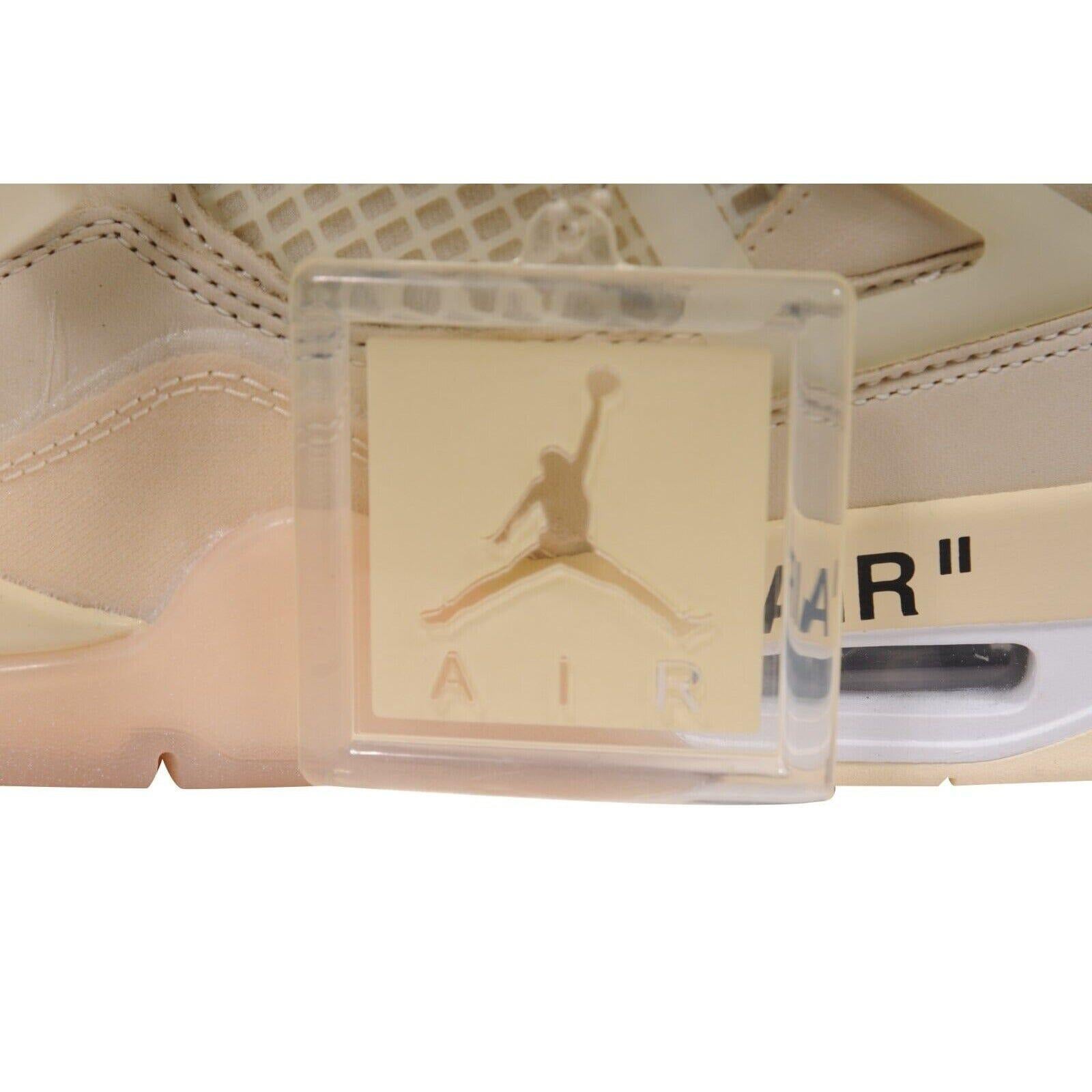 Nike Off White Women Air Jordan 4 Retro SP Sneakers US 8.5W Sail Virgil Abloh For Sale 12