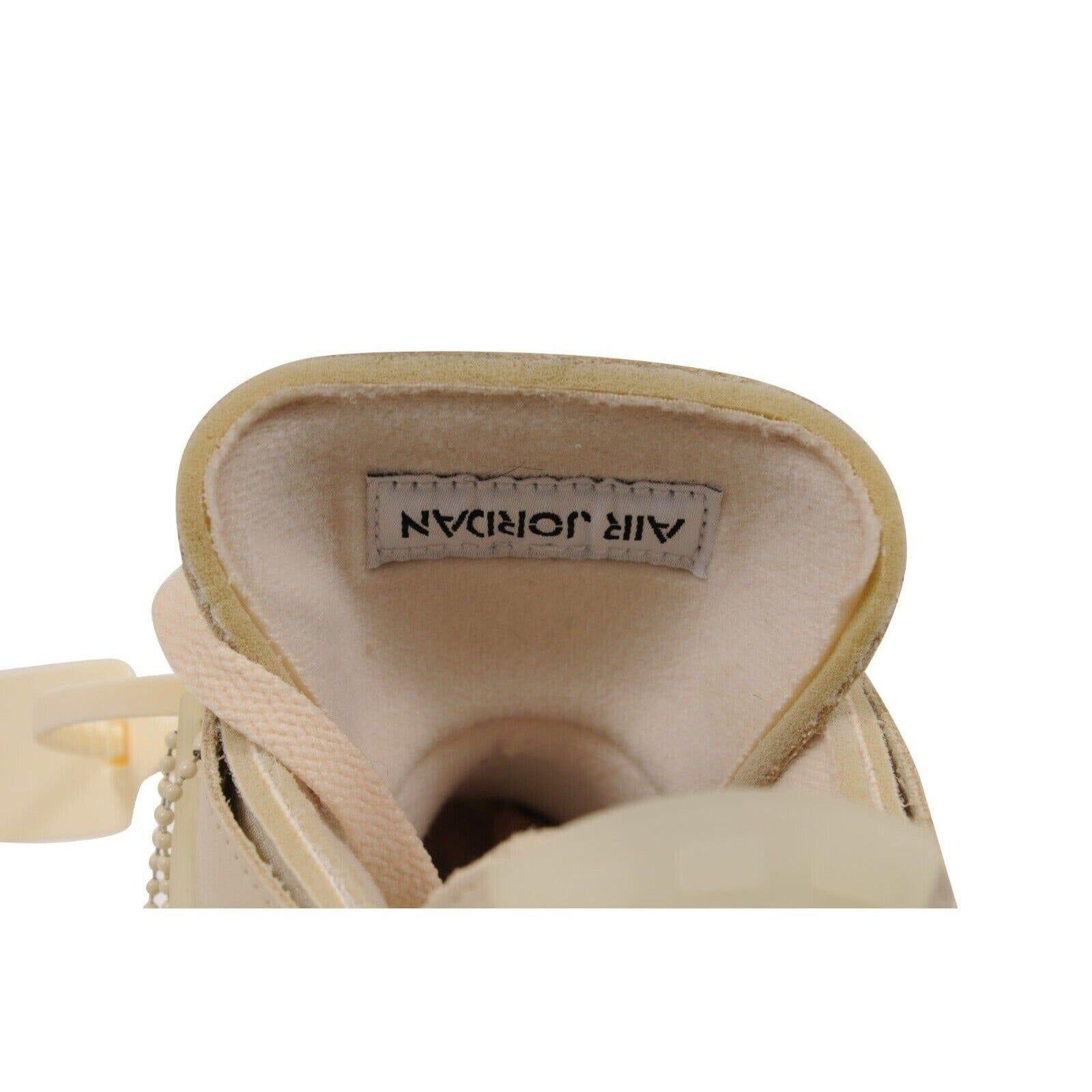 Nike Off White Women Air Jordan 4 Retro SP Sneakers US 8.5W Sail Virgil Abloh For Sale 15