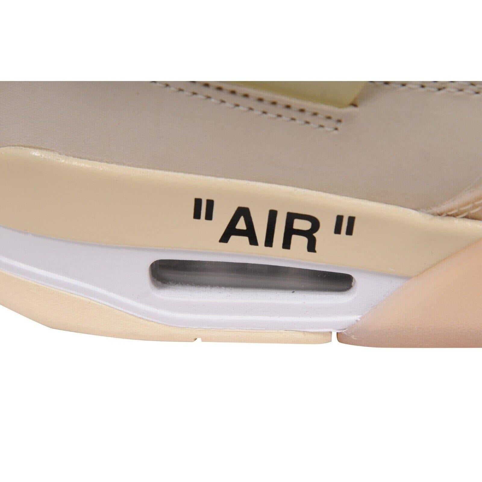 Nike Off White Women Air Jordan 4 Retro SP Sneakers US 8.5W Sail Virgil Abloh For Sale 3